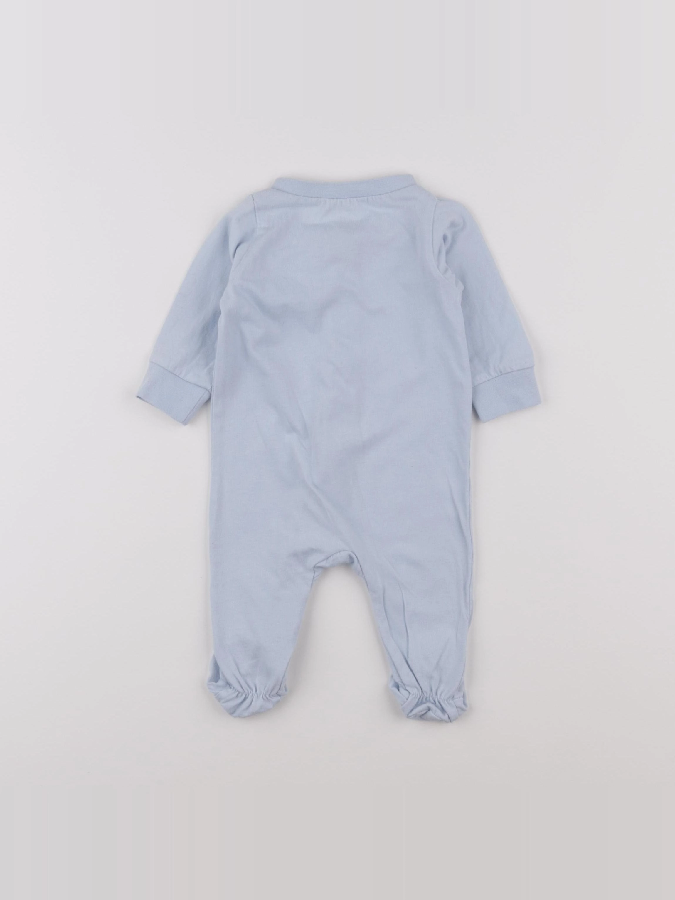H&M - pyjama coton bleu - 0 mois