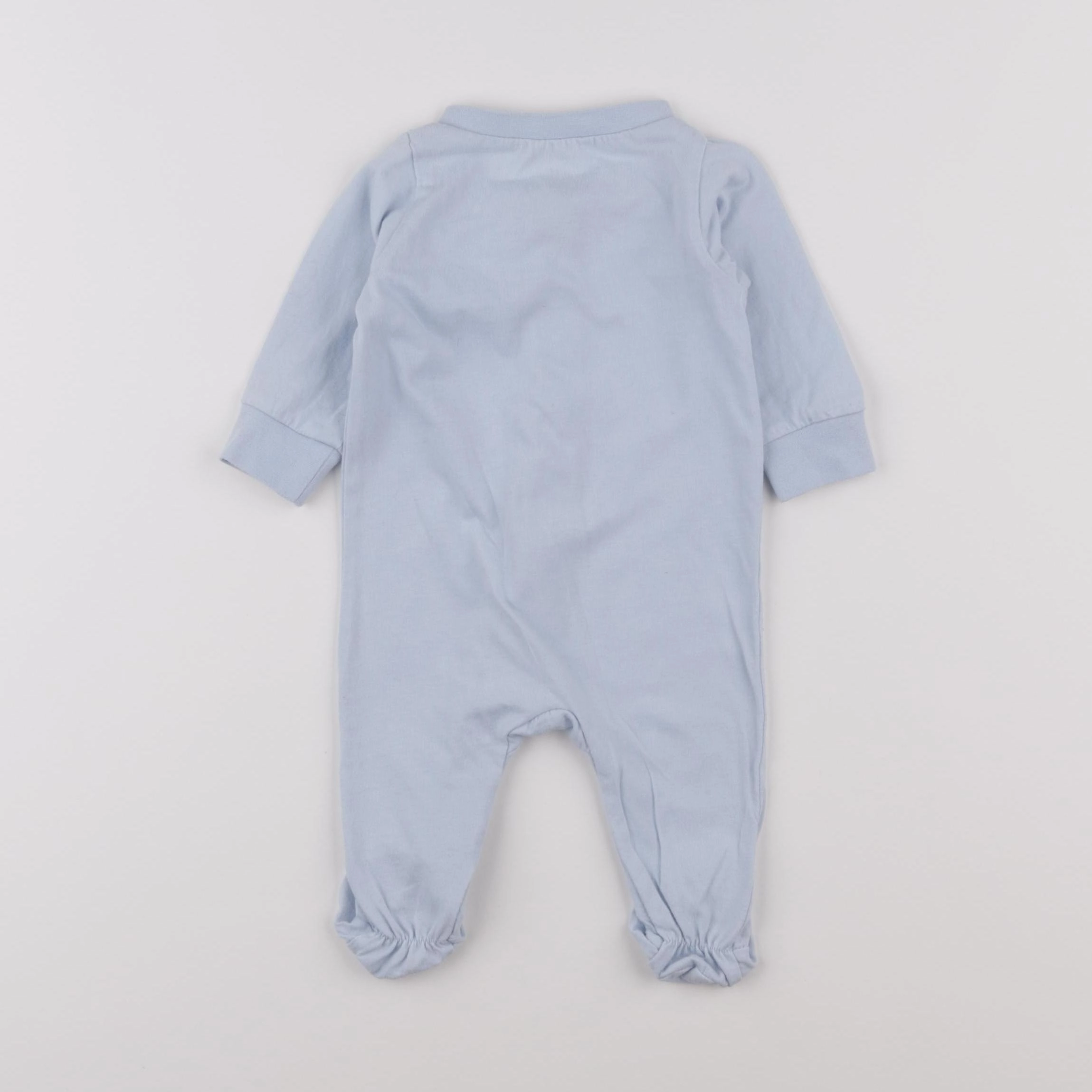 H&M - pyjama coton bleu - 0 mois