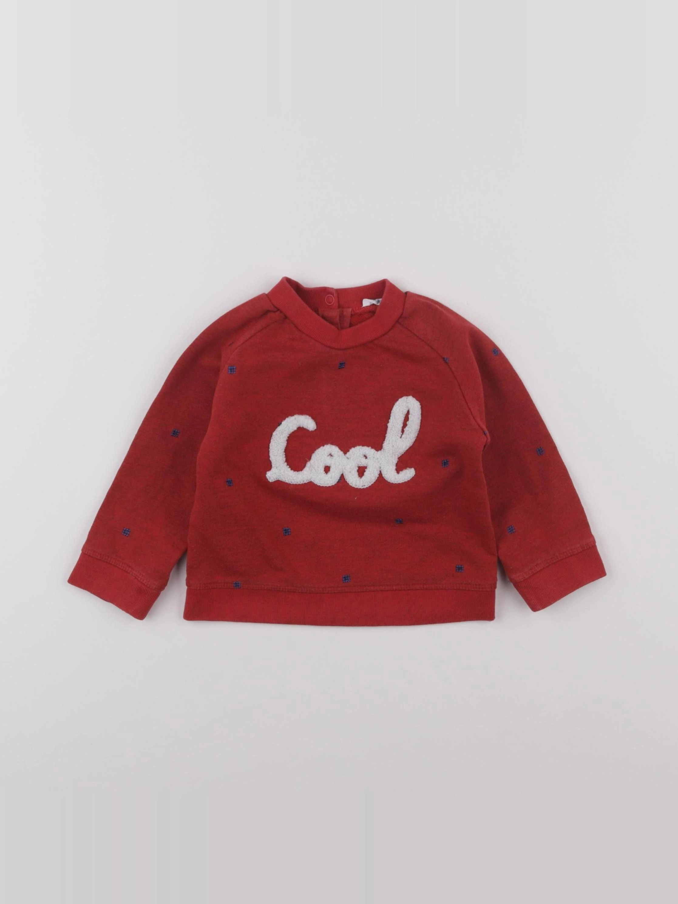 Boutchou - sweat rouge - 9 mois