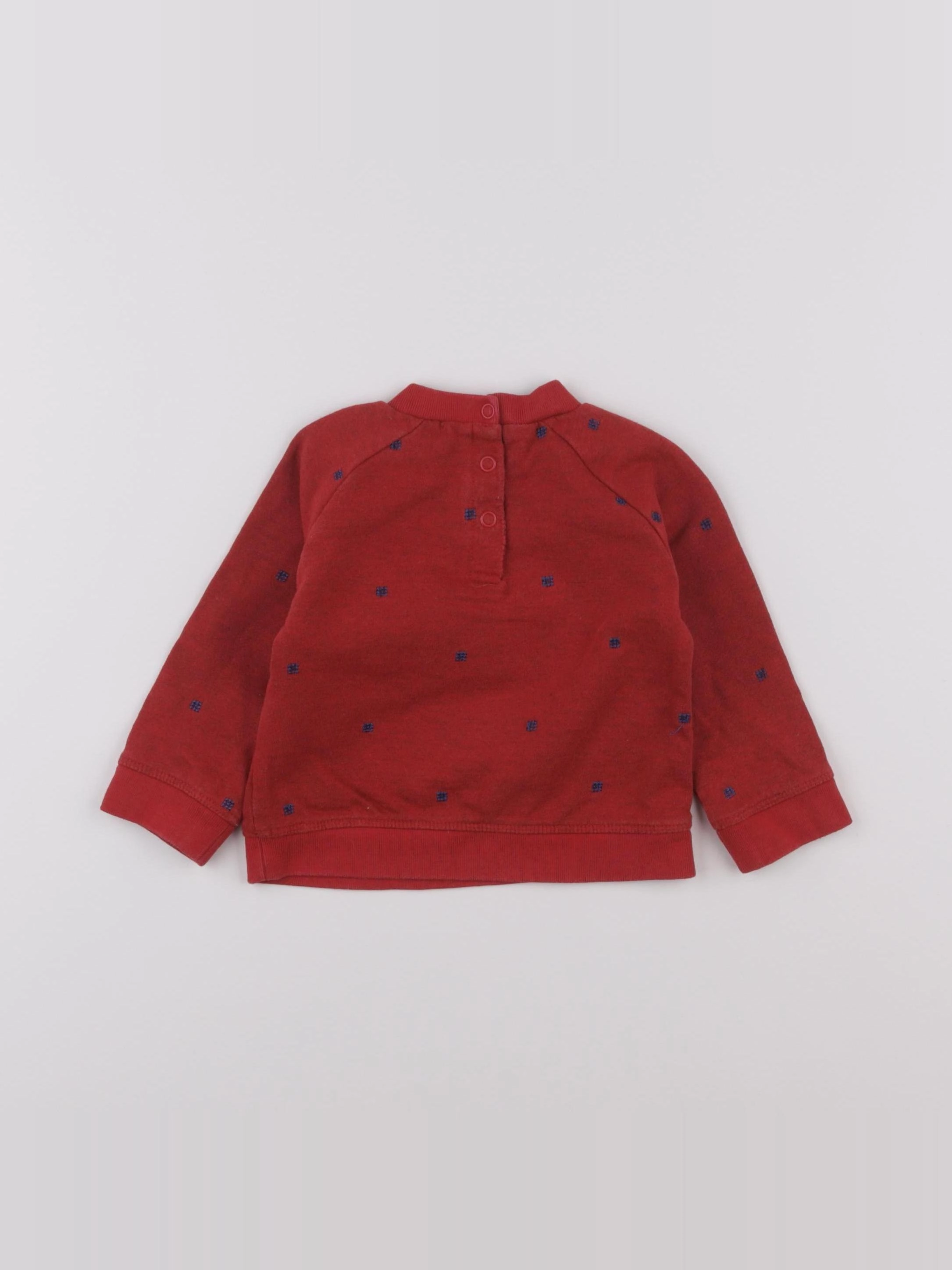 Boutchou - sweat rouge - 9 mois