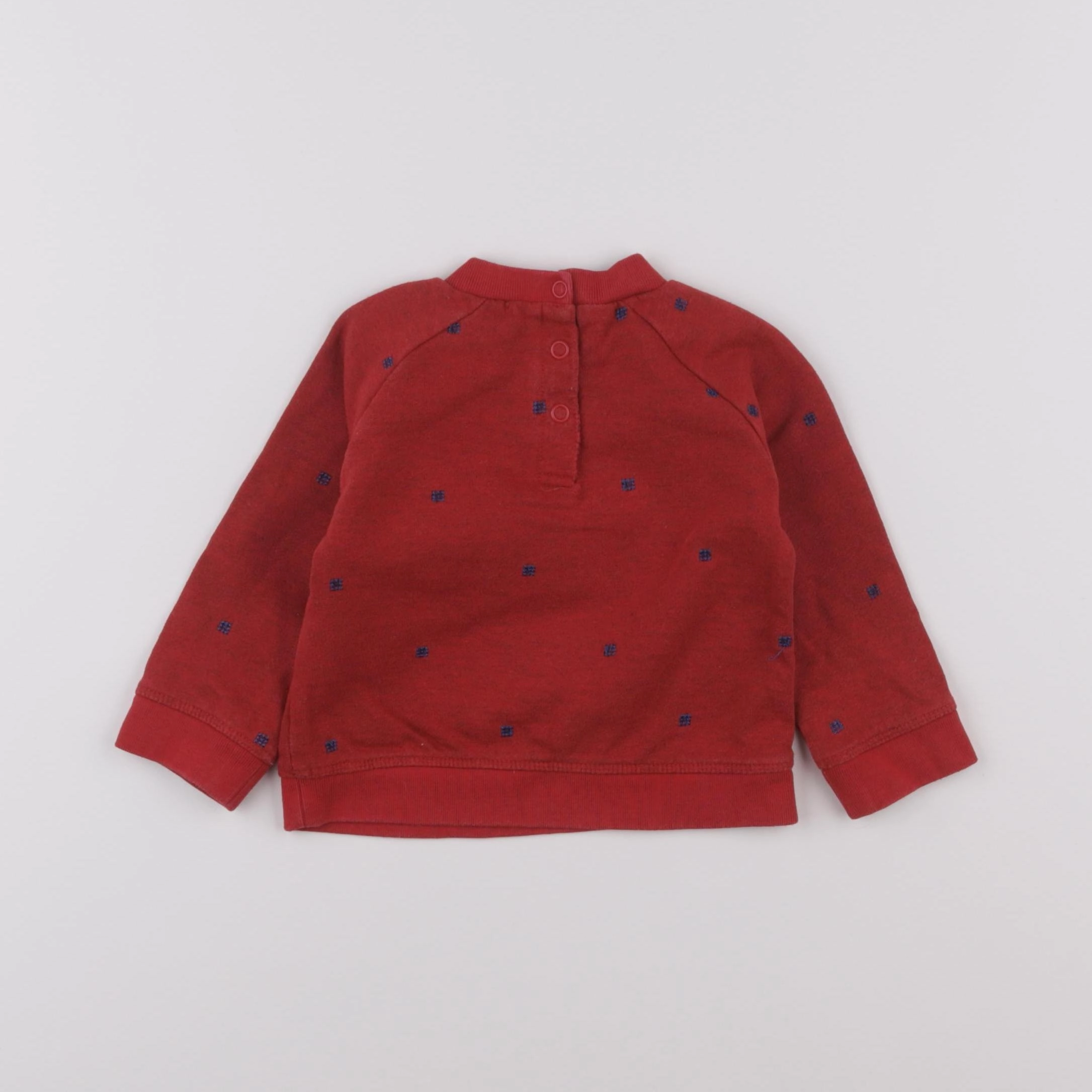 Boutchou - sweat rouge - 9 mois