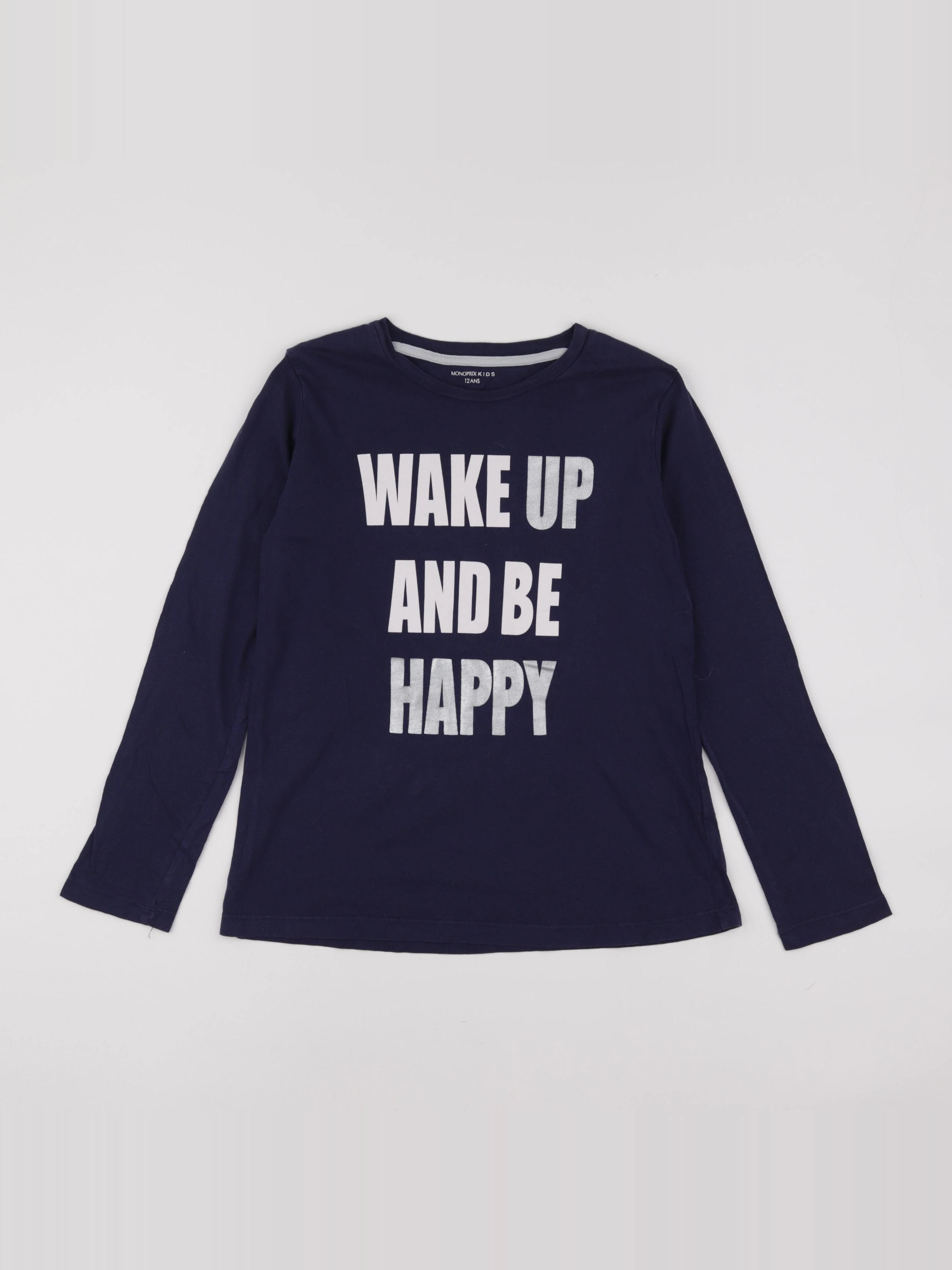 Monoprix - tee-shirt bleu - 12 ans