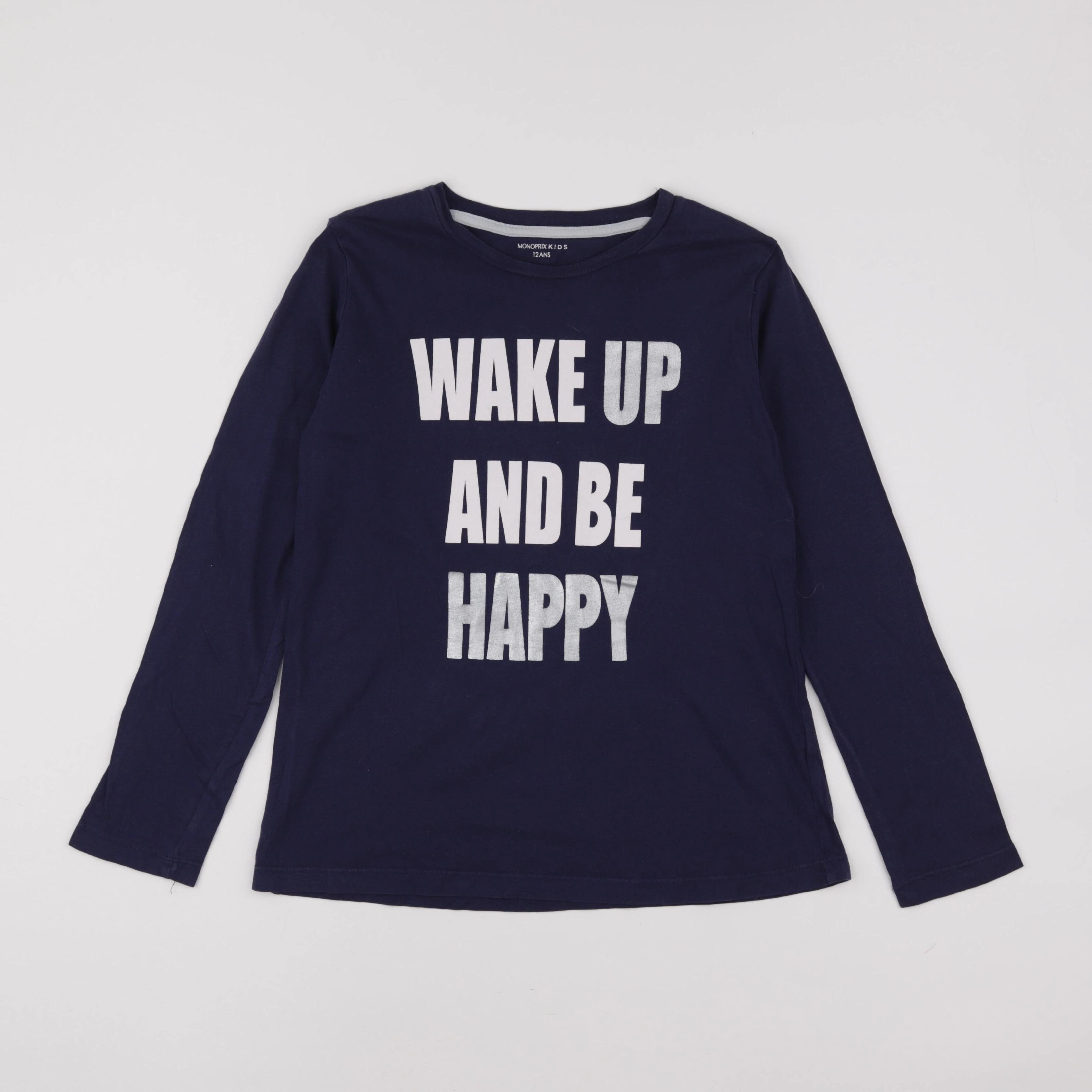 Monoprix - tee-shirt bleu - 12 ans