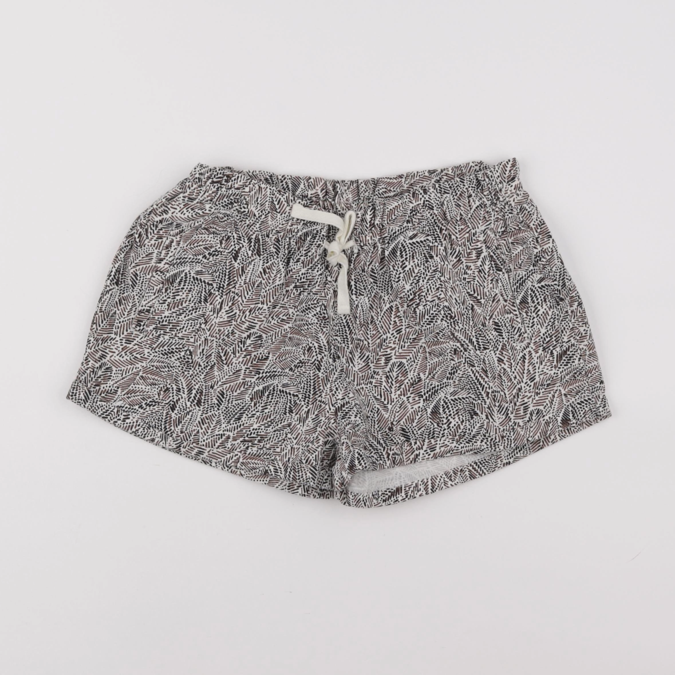 Monoprix - short marron, beige - 12 ans