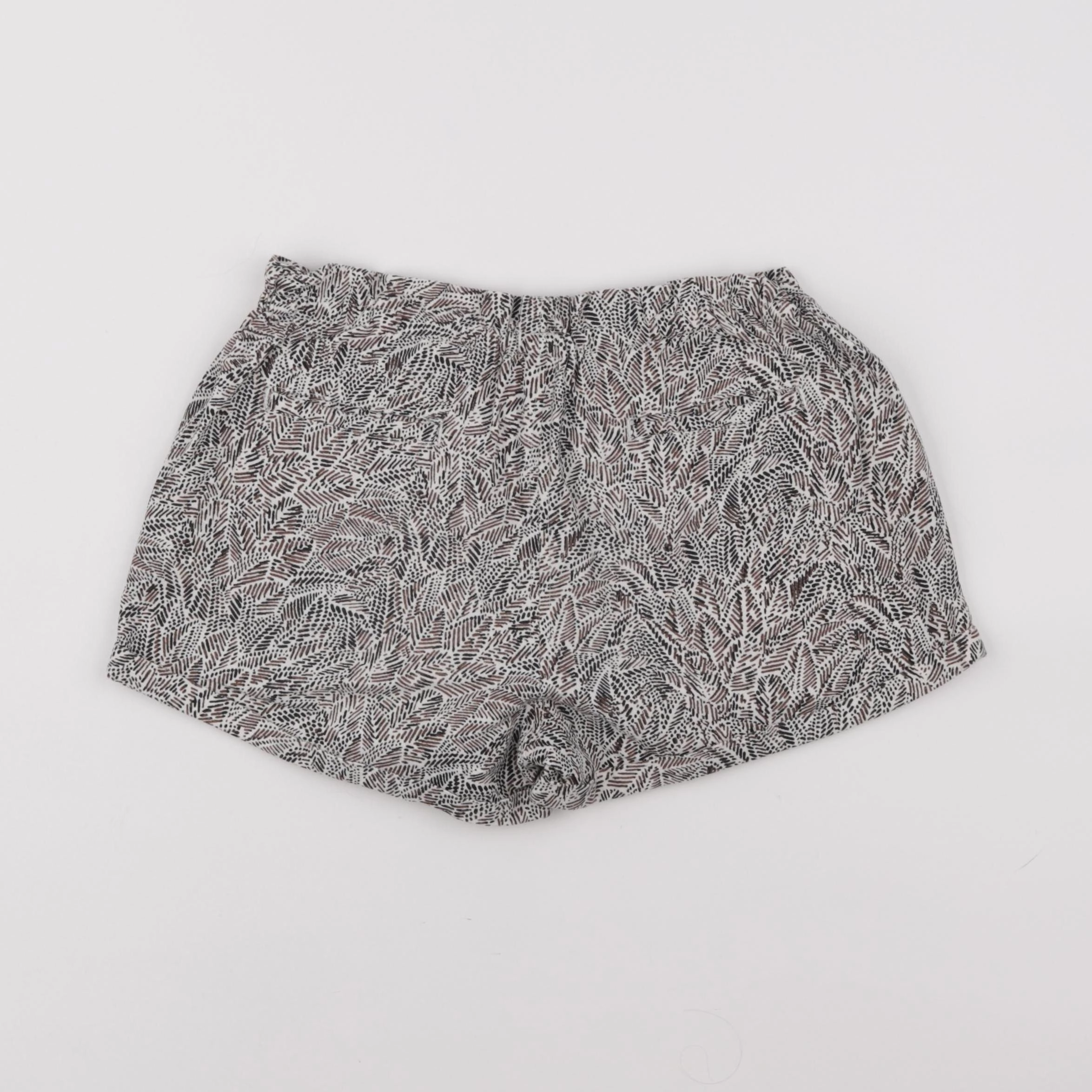 Monoprix - short marron, beige - 12 ans