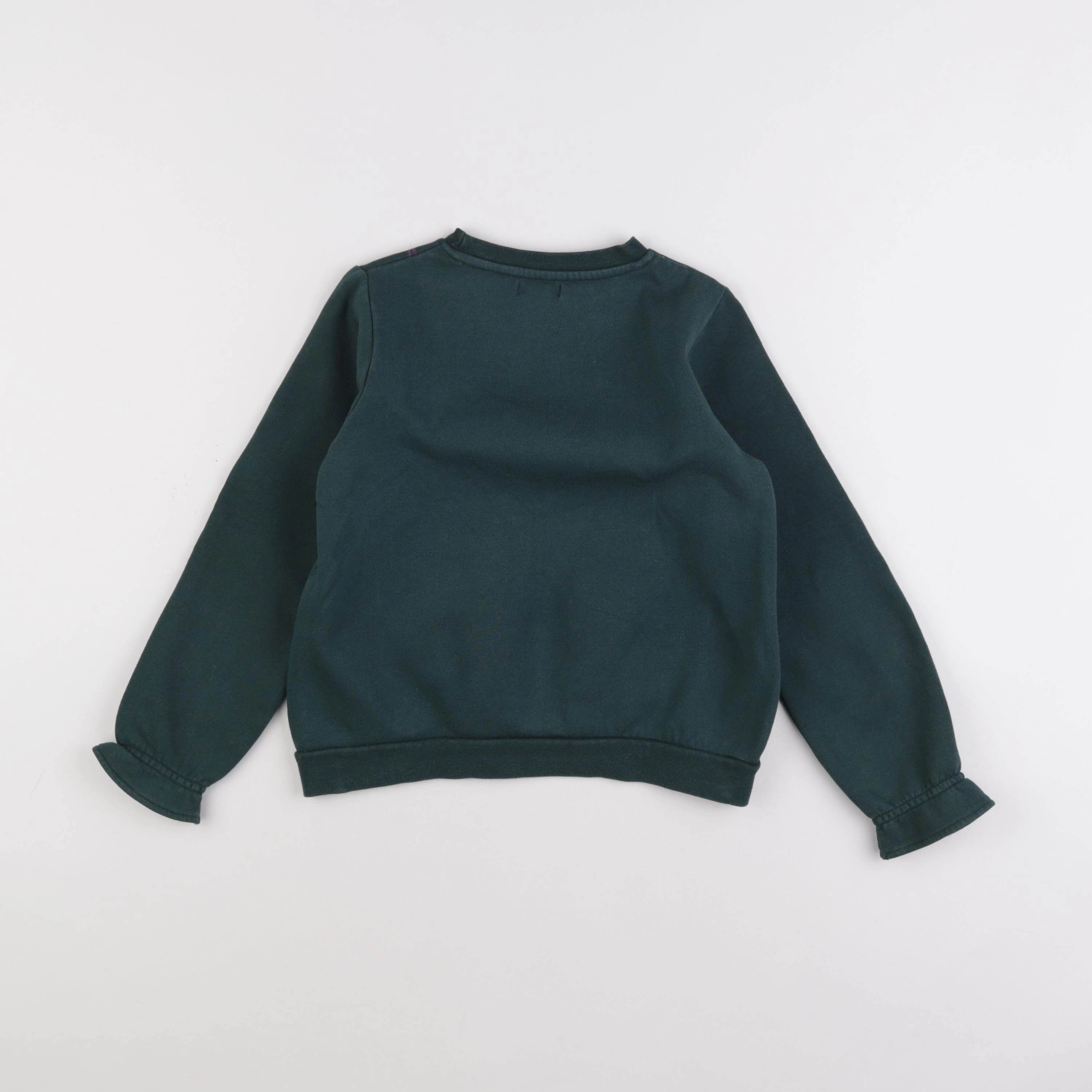 Vertbaudet - sweat vert - 8 ans