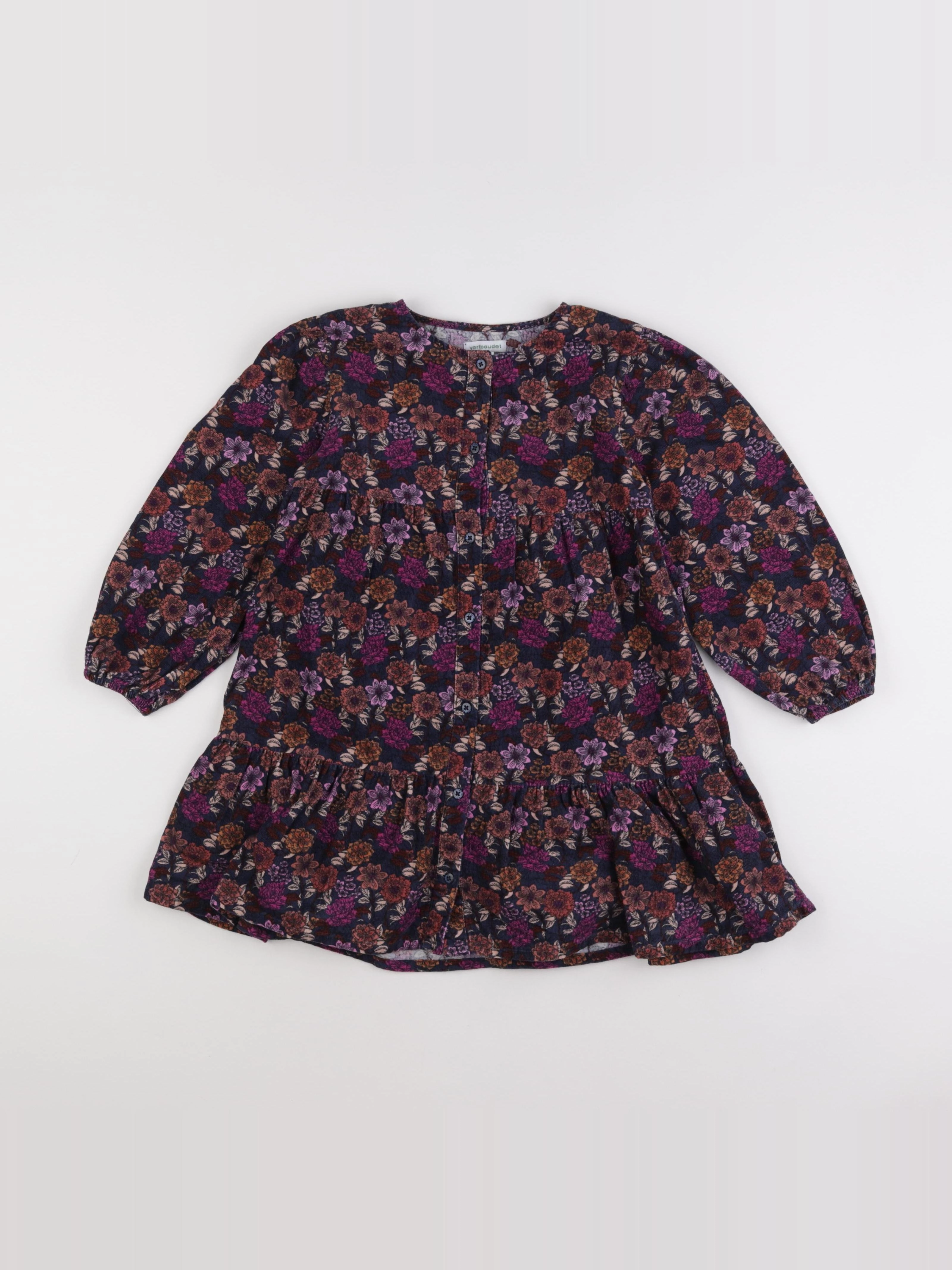 Vertbaudet - robe violet - 7 ans
