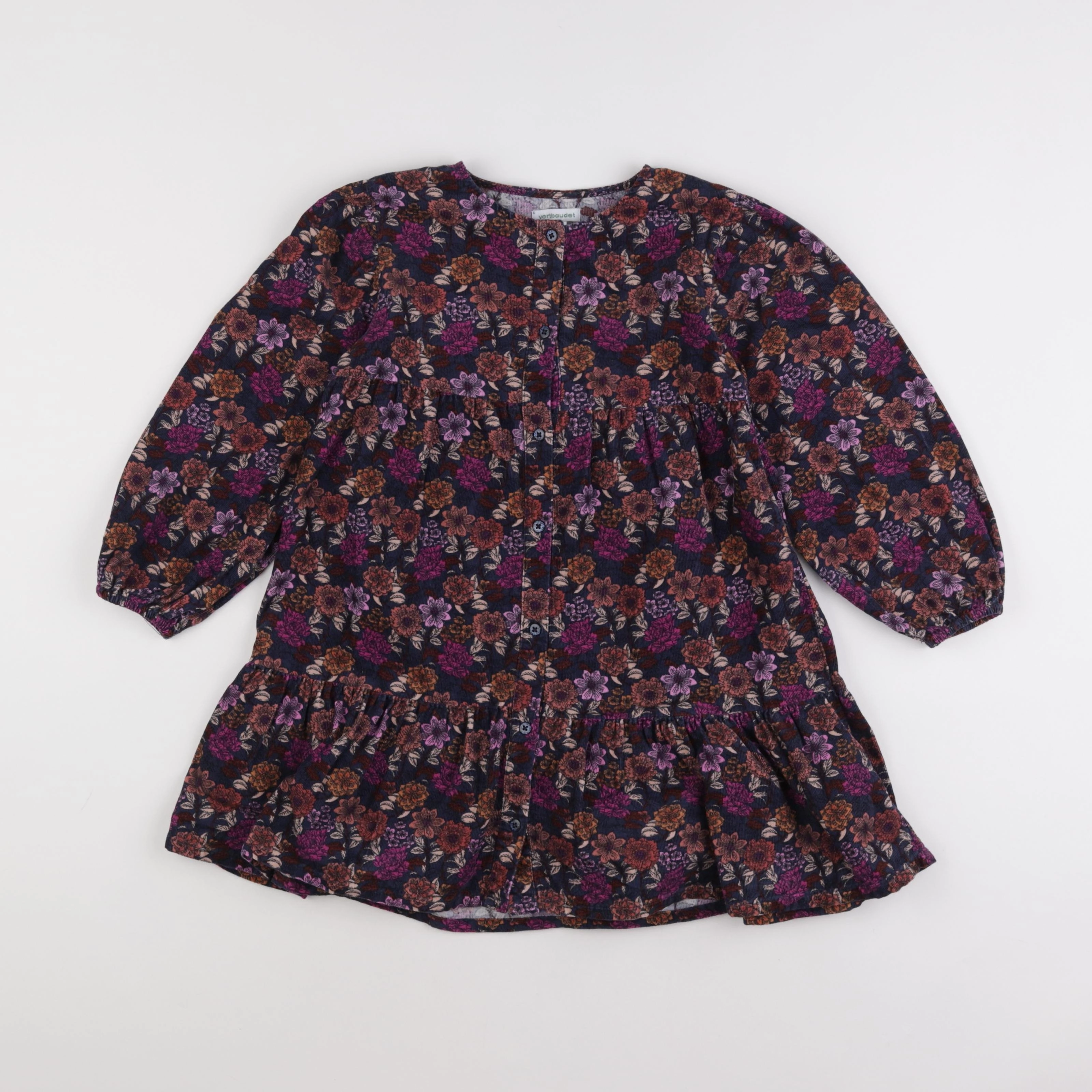 Vertbaudet - robe violet - 7 ans