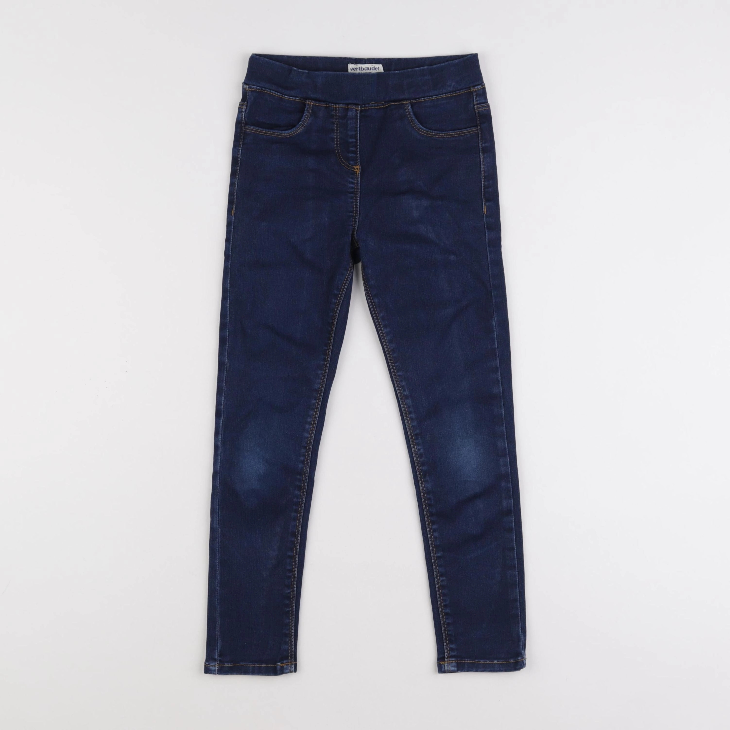 Vertbaudet - jegging bleu - 7 ans