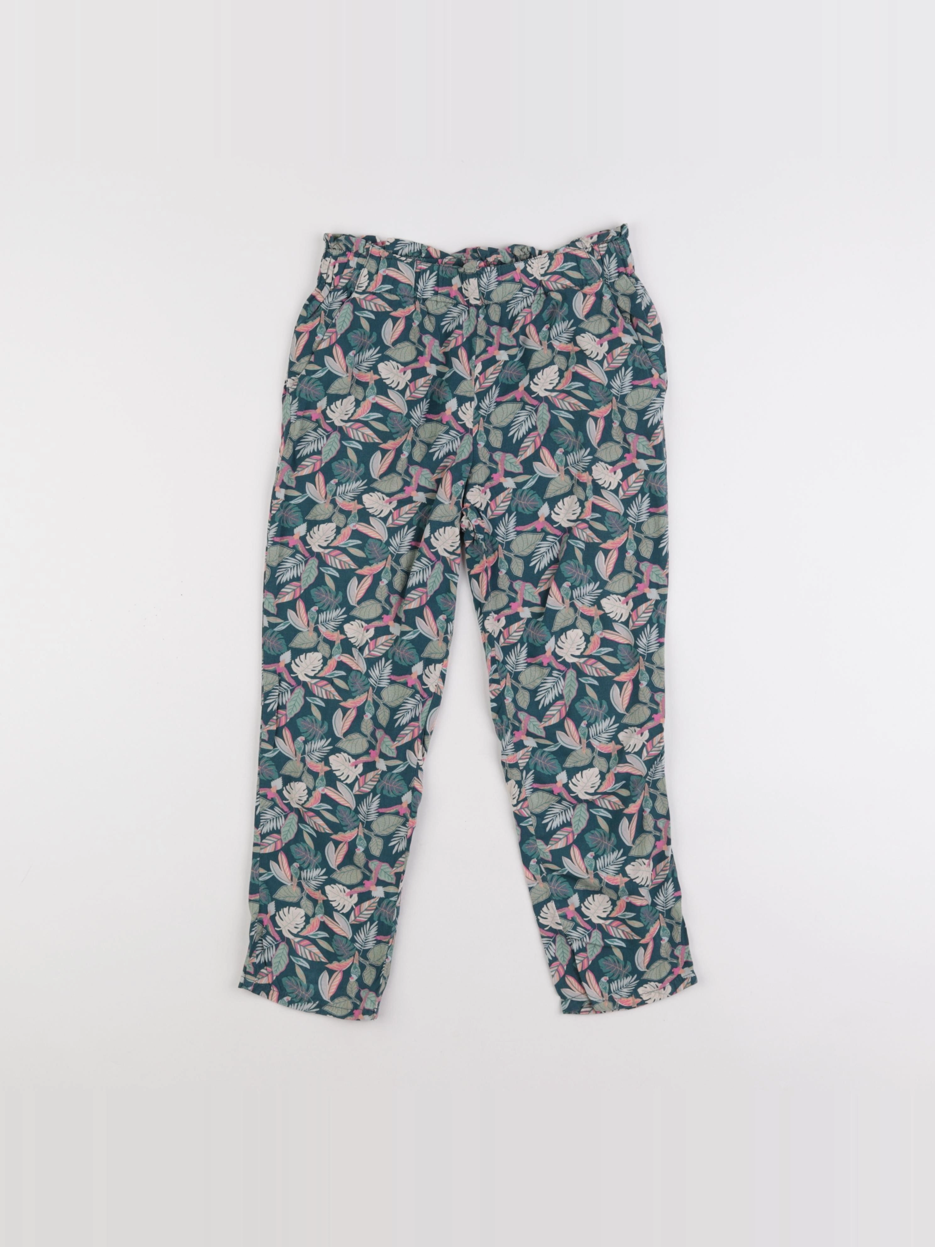 Vertbaudet - pantalon vert - 8 ans