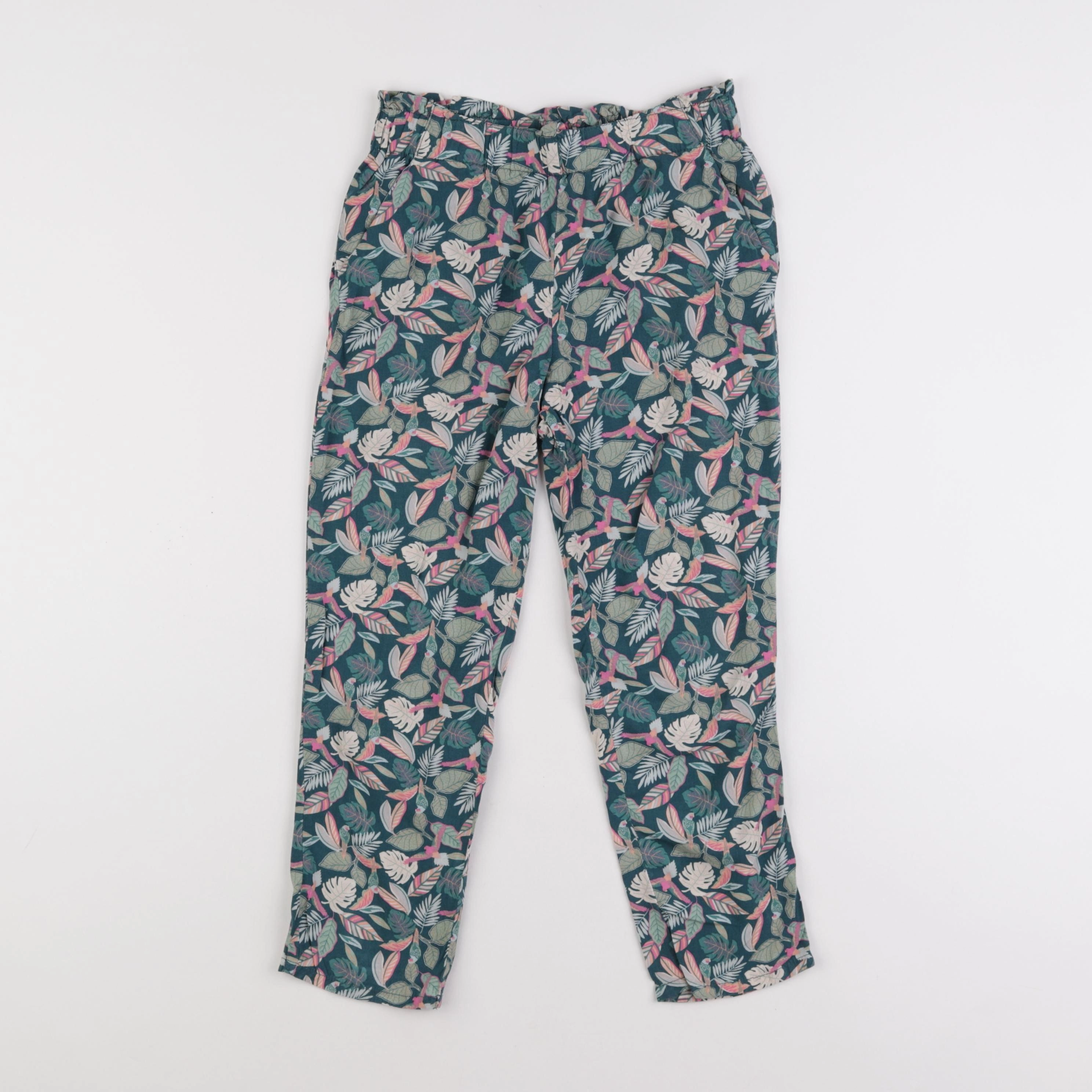 Vertbaudet - pantalon vert - 8 ans