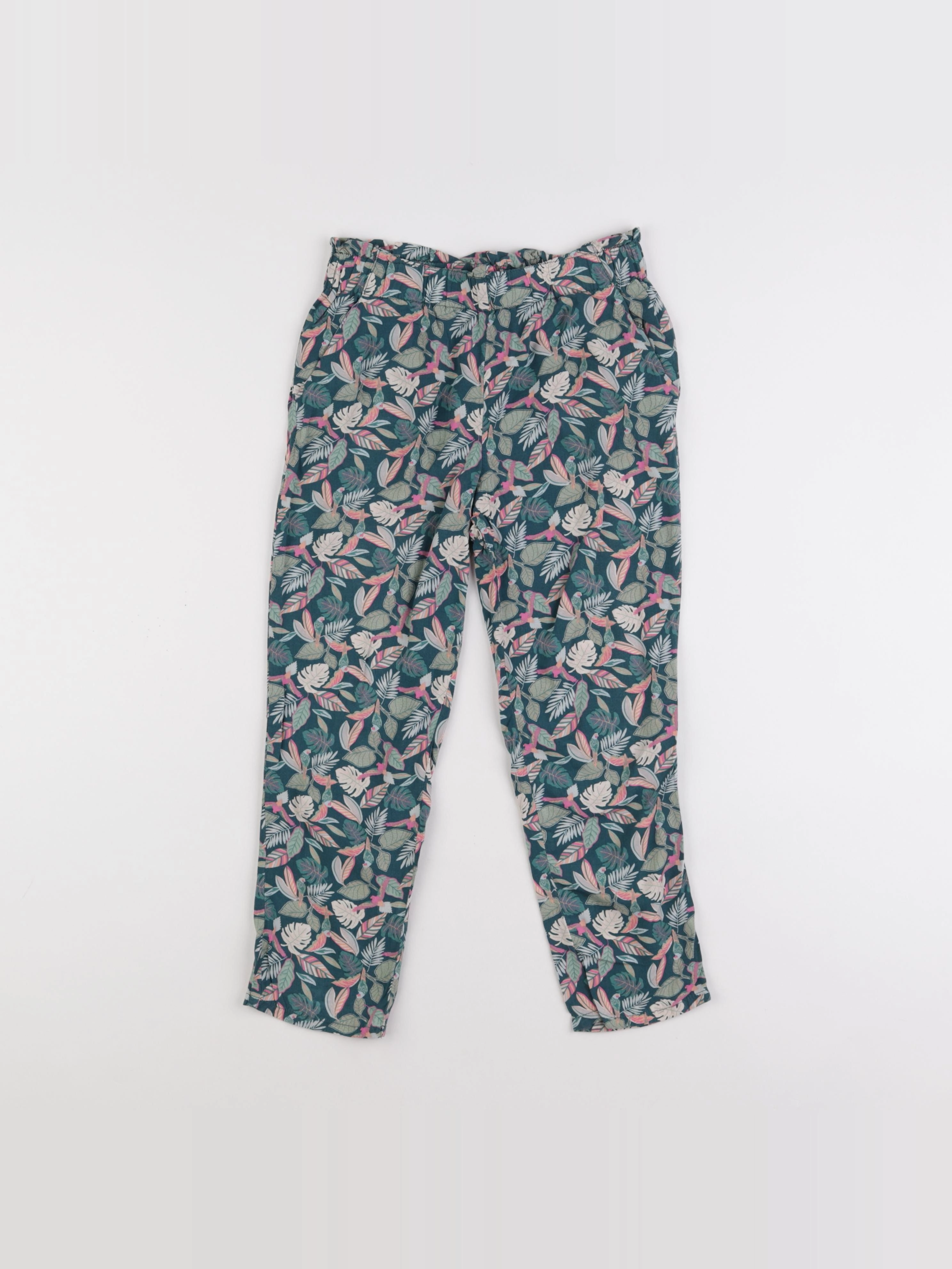 Vertbaudet - pantalon vert - 8 ans