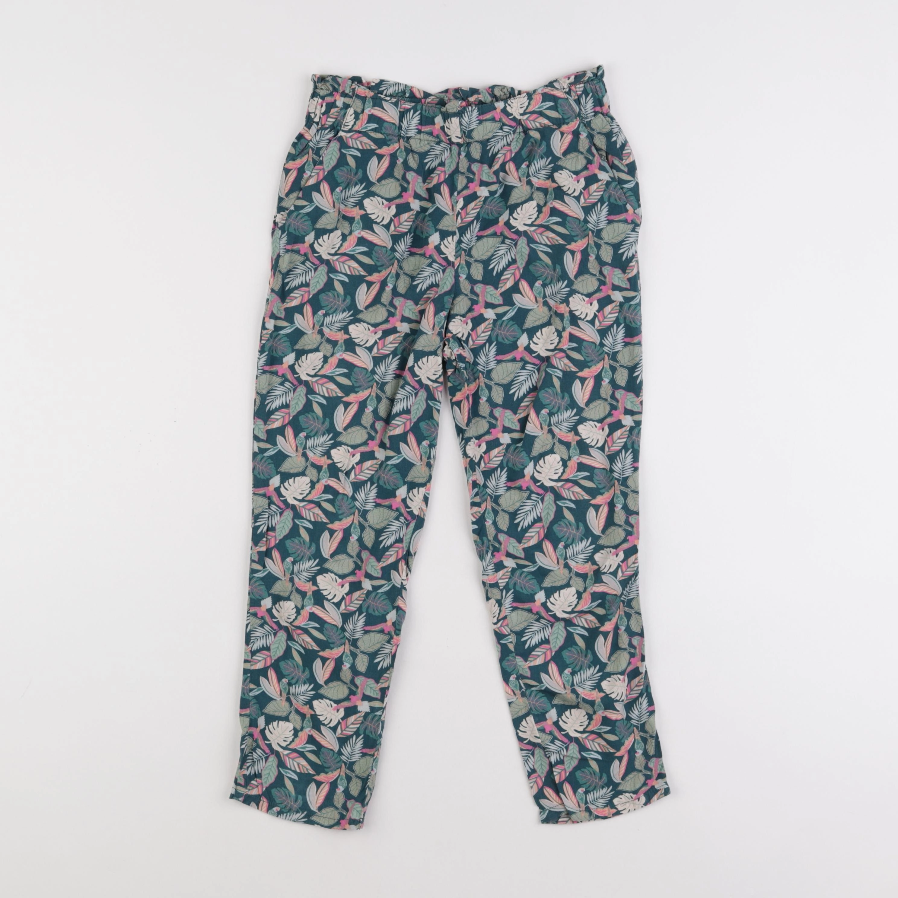 Vertbaudet - pantalon vert - 8 ans