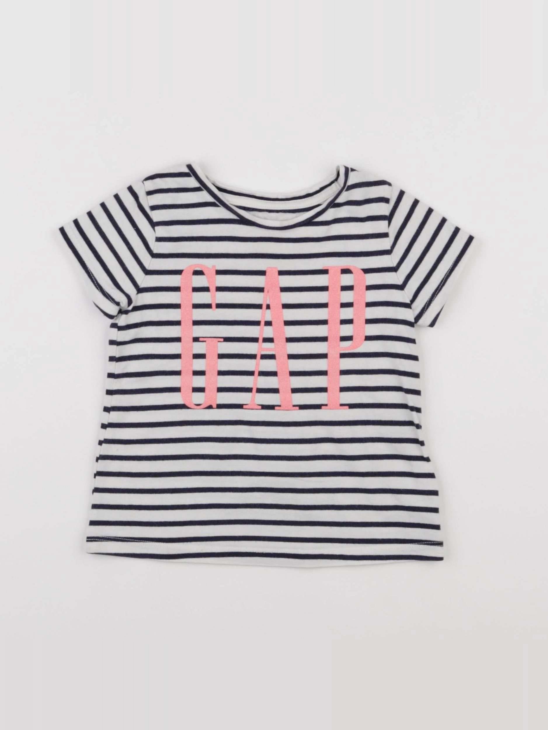 GAP - tee-shirt blanc, bleu - 2 ans
