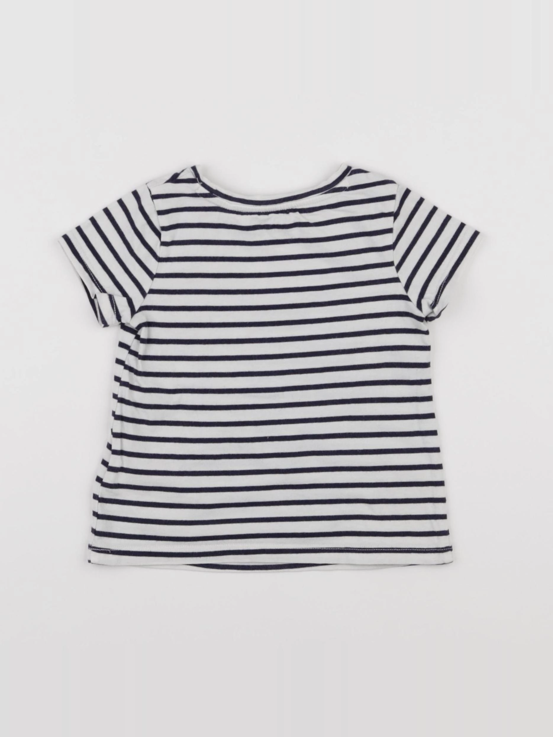 GAP - tee-shirt blanc, bleu - 2 ans