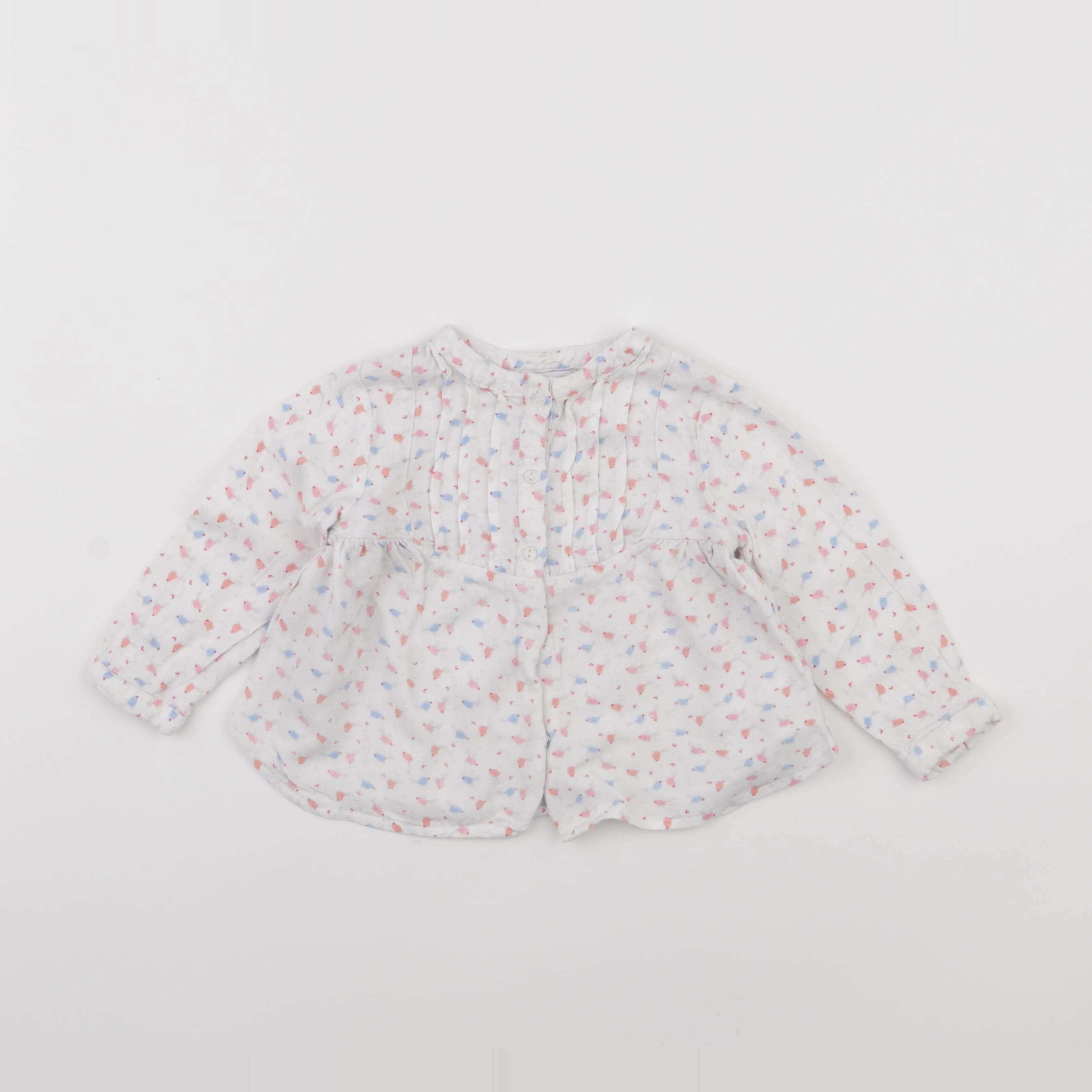 Vertbaudet - blouse blanc - 18 mois