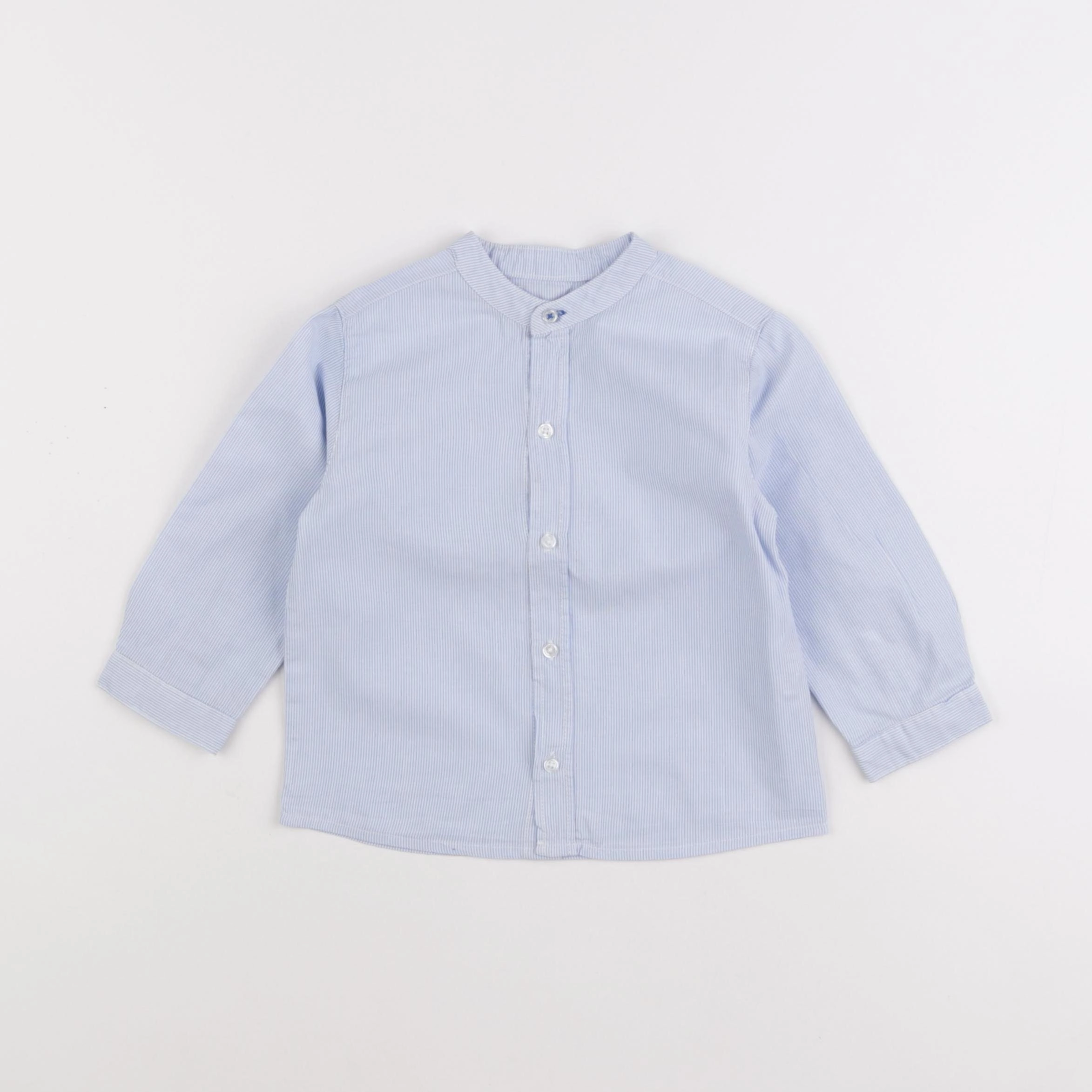 Boutchou - chemise bleu - 18 mois