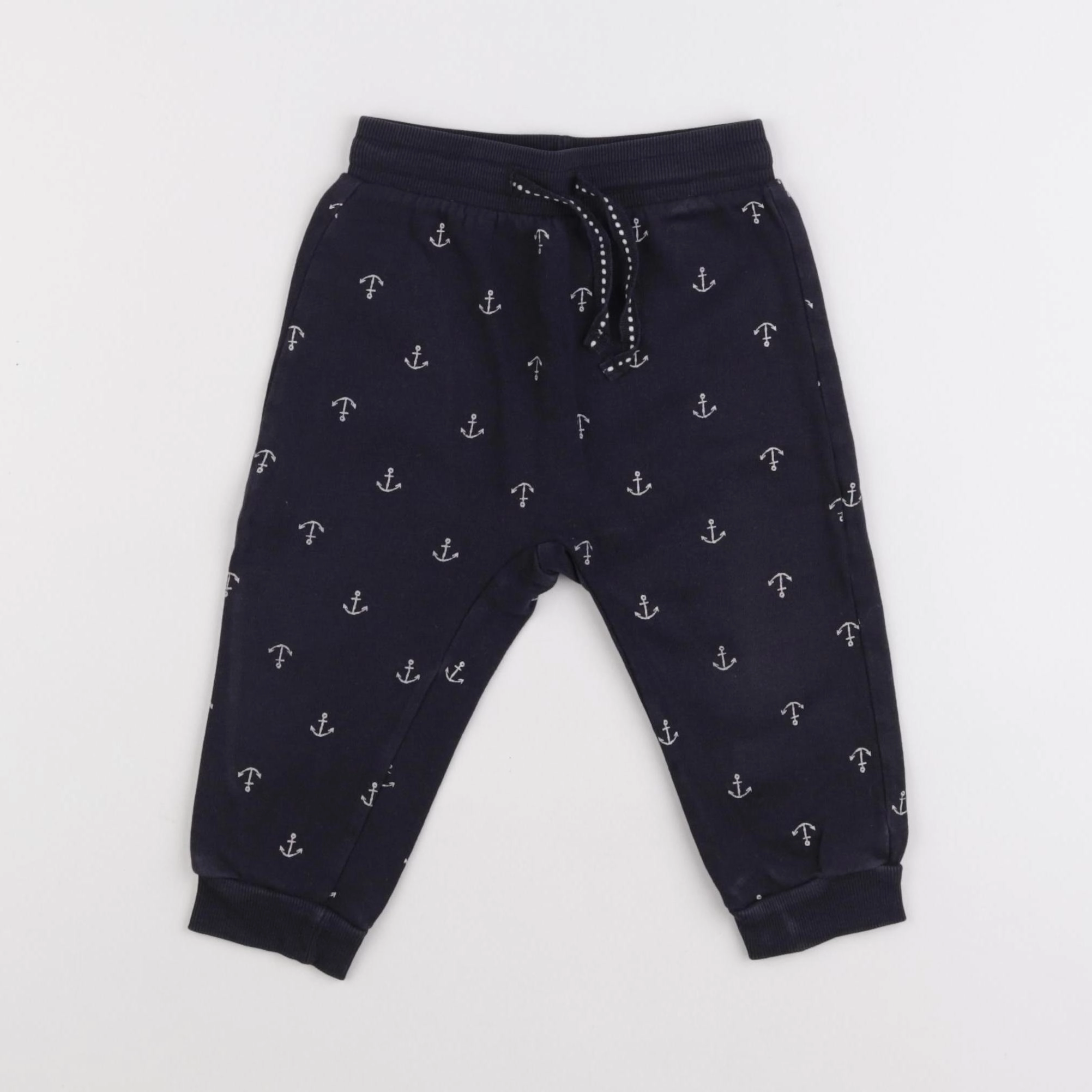 H&M - jogging bleu - 9/12 mois