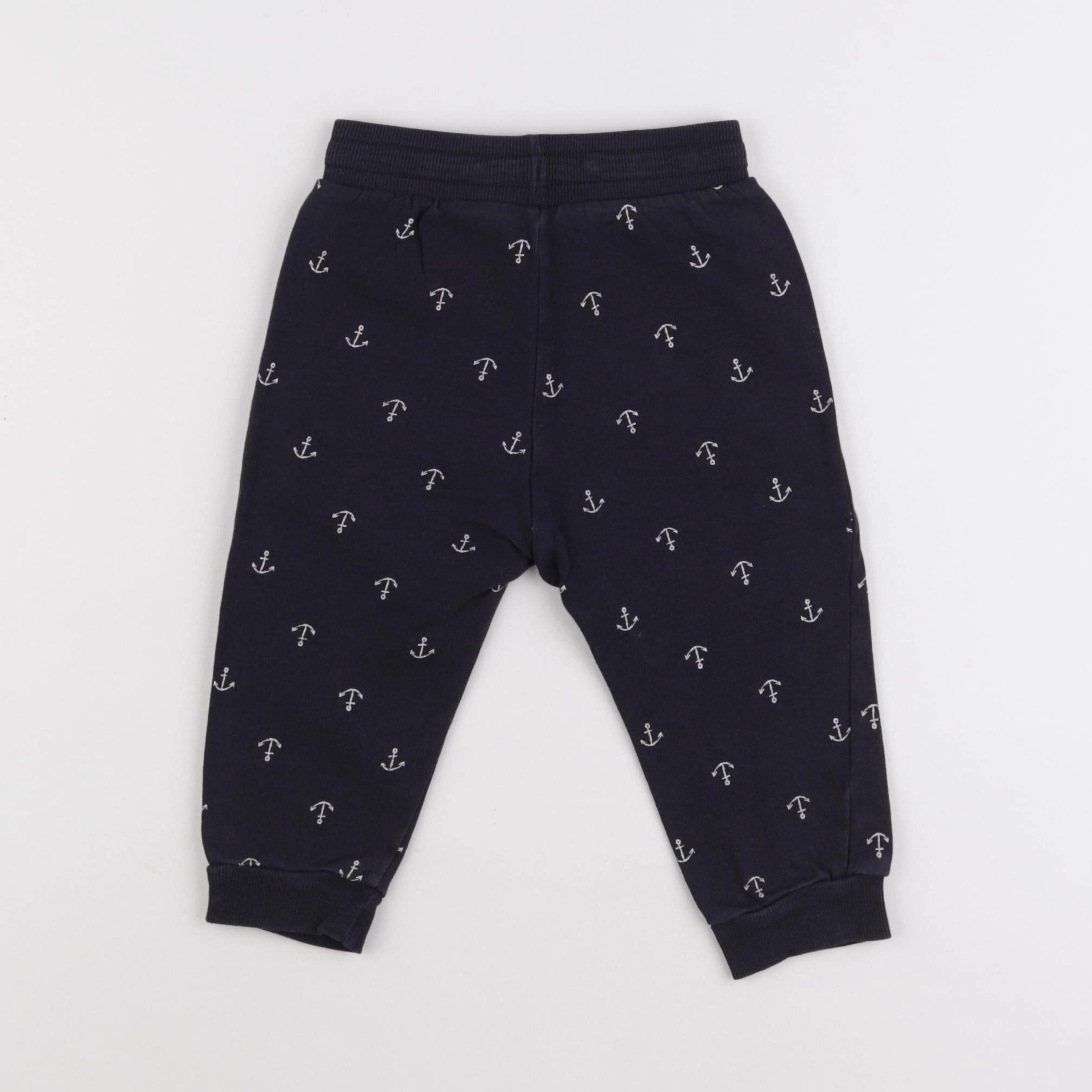 H&M - jogging bleu - 9/12 mois
