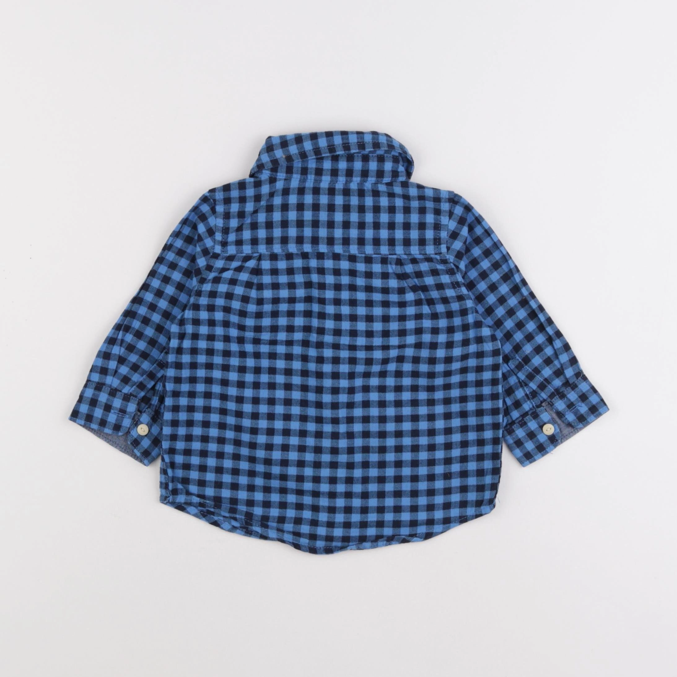 GAP - chemise bleu - 6/12 mois