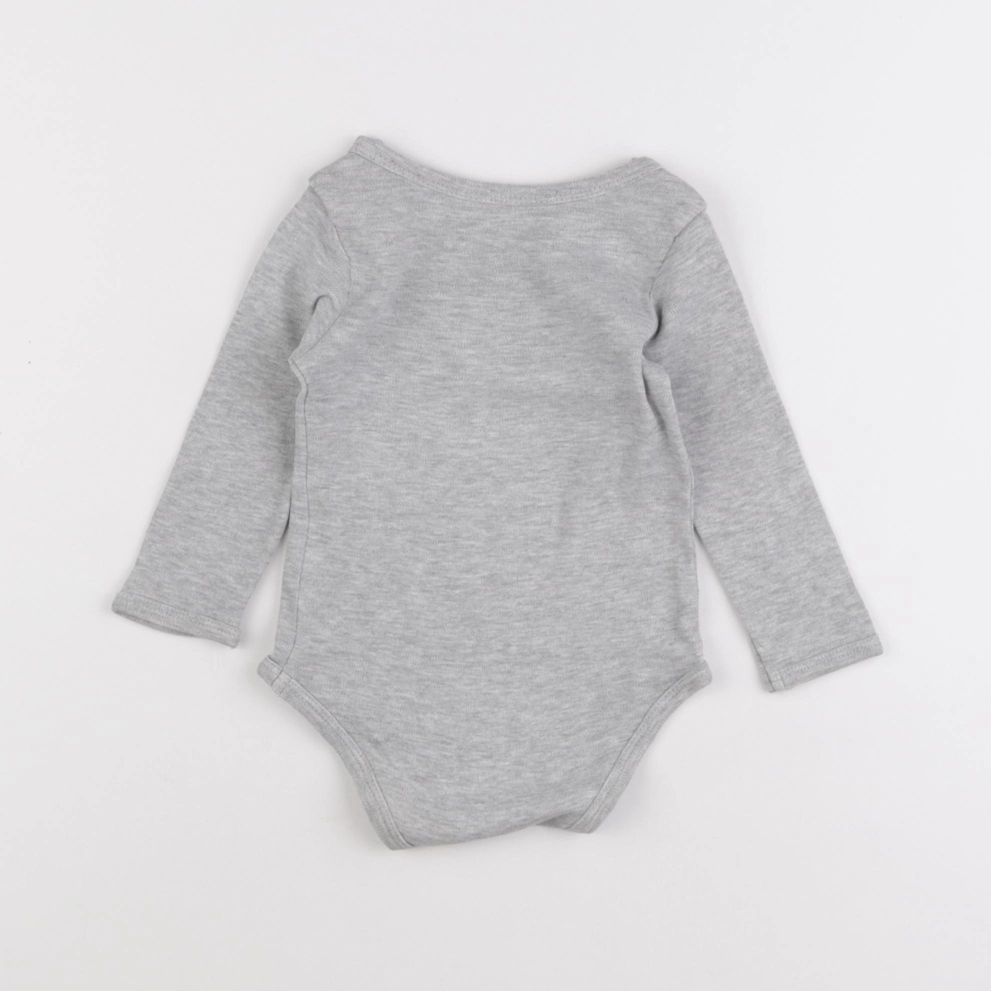 Vertbaudet - body gris - 12 mois
