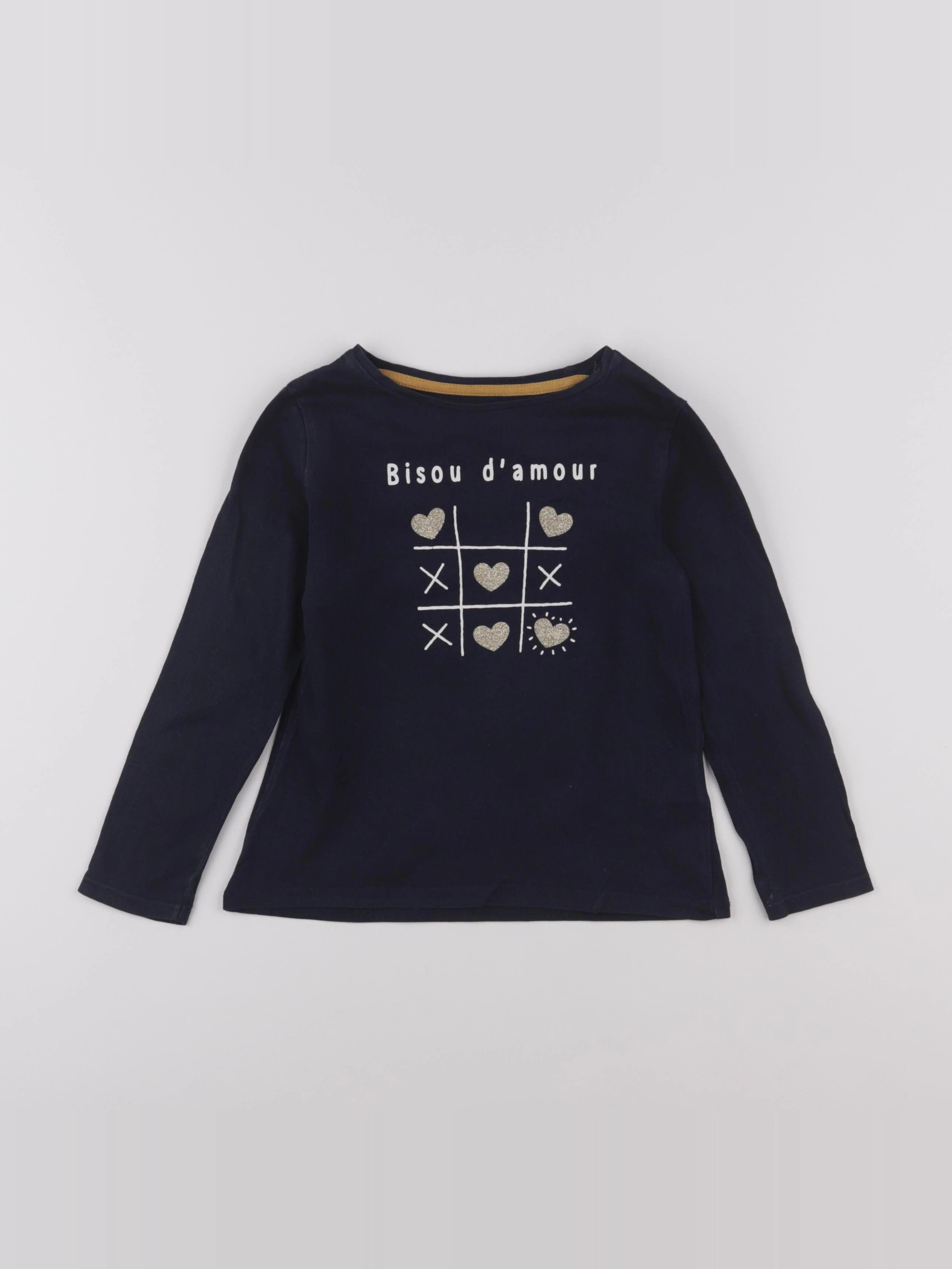 Vertbaudet - tee-shirt bleu - 5 ans