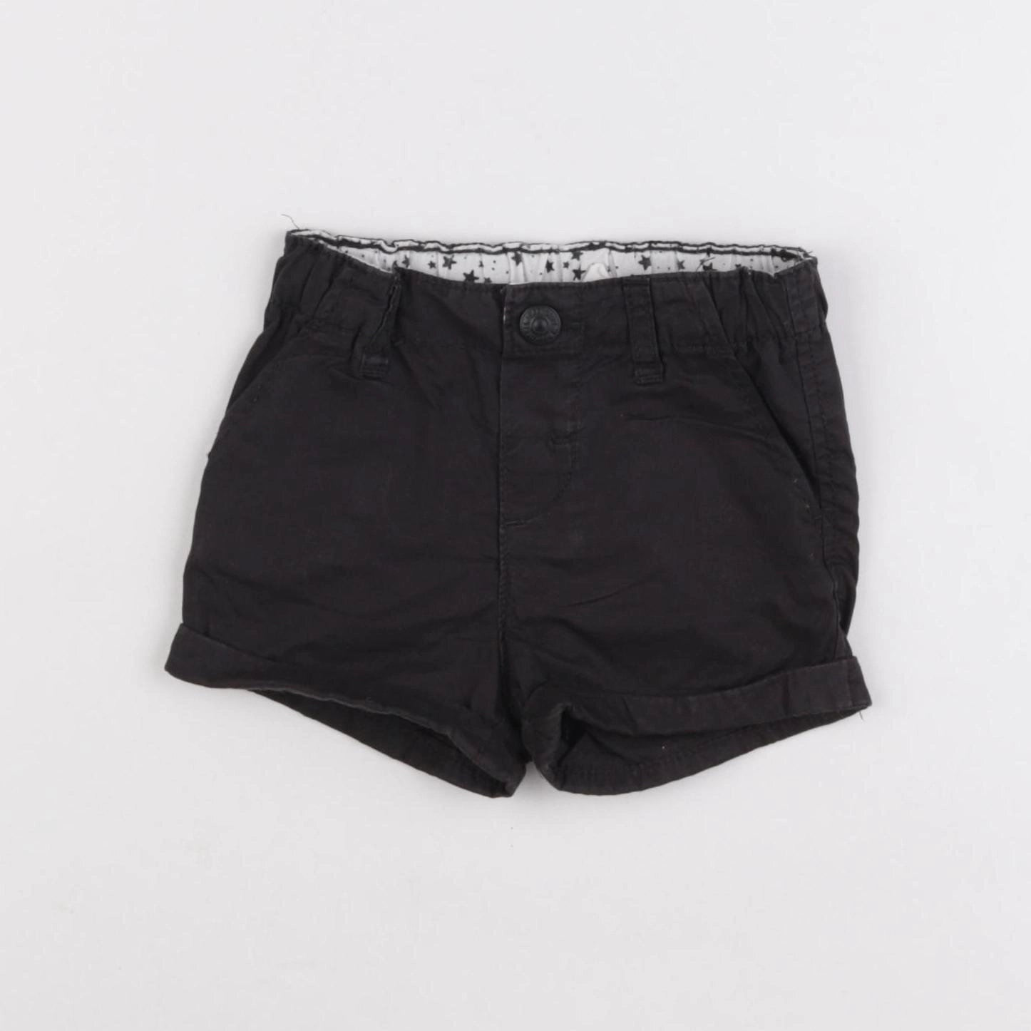 H&M - short marron - 6 mois