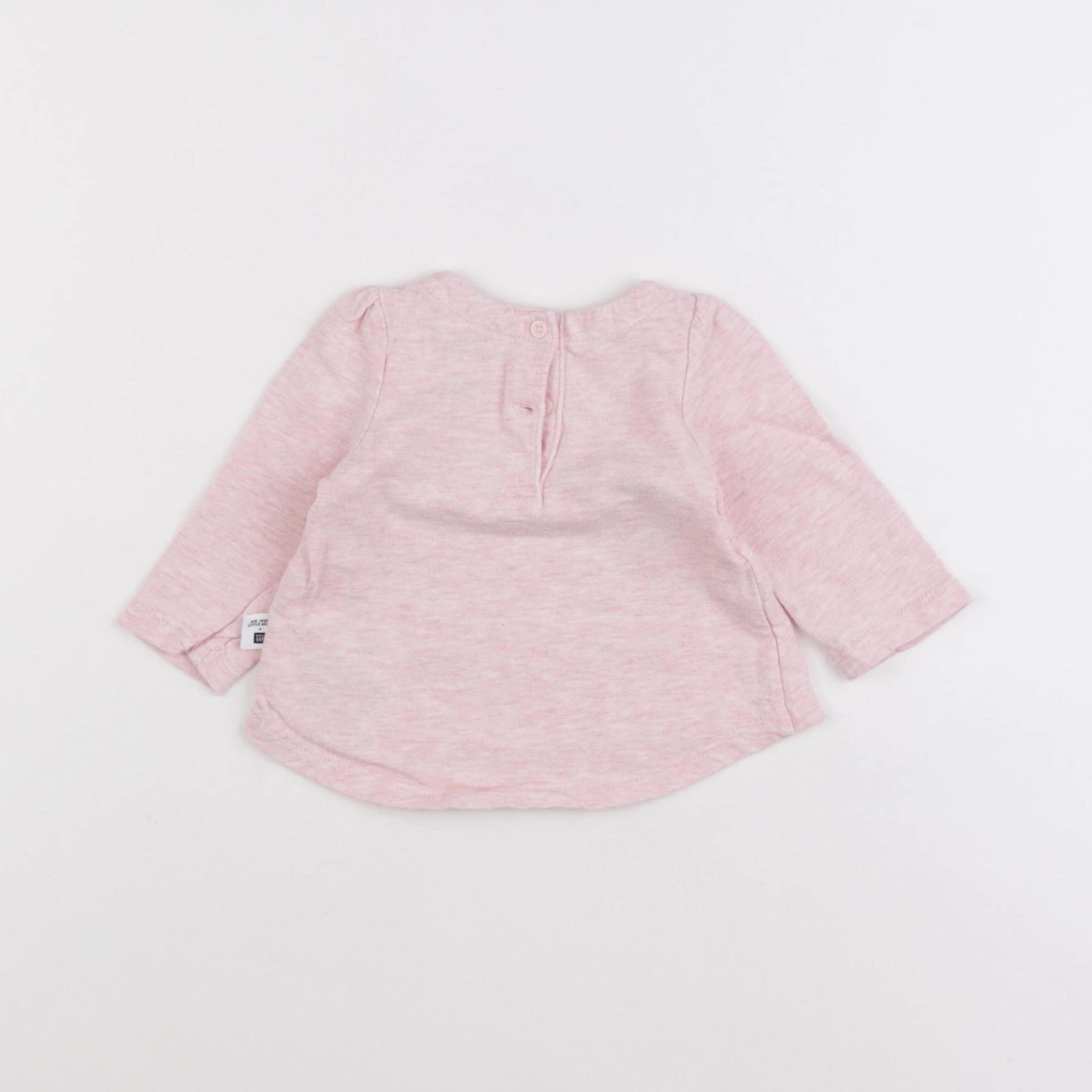 GAP - tee-shirt rose - 0/3 mois