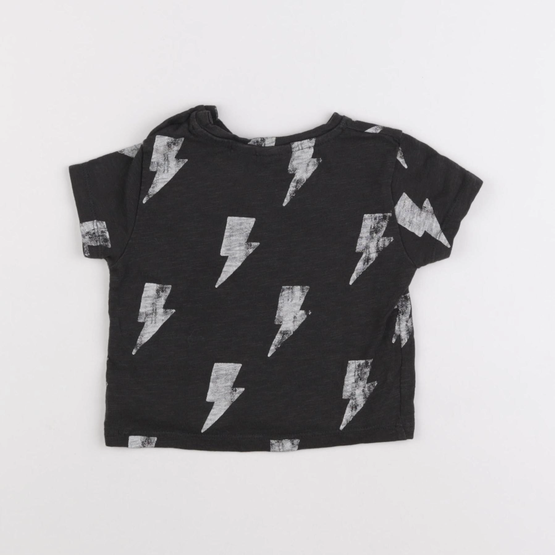Zara - tee-shirt gris - 3/6 mois