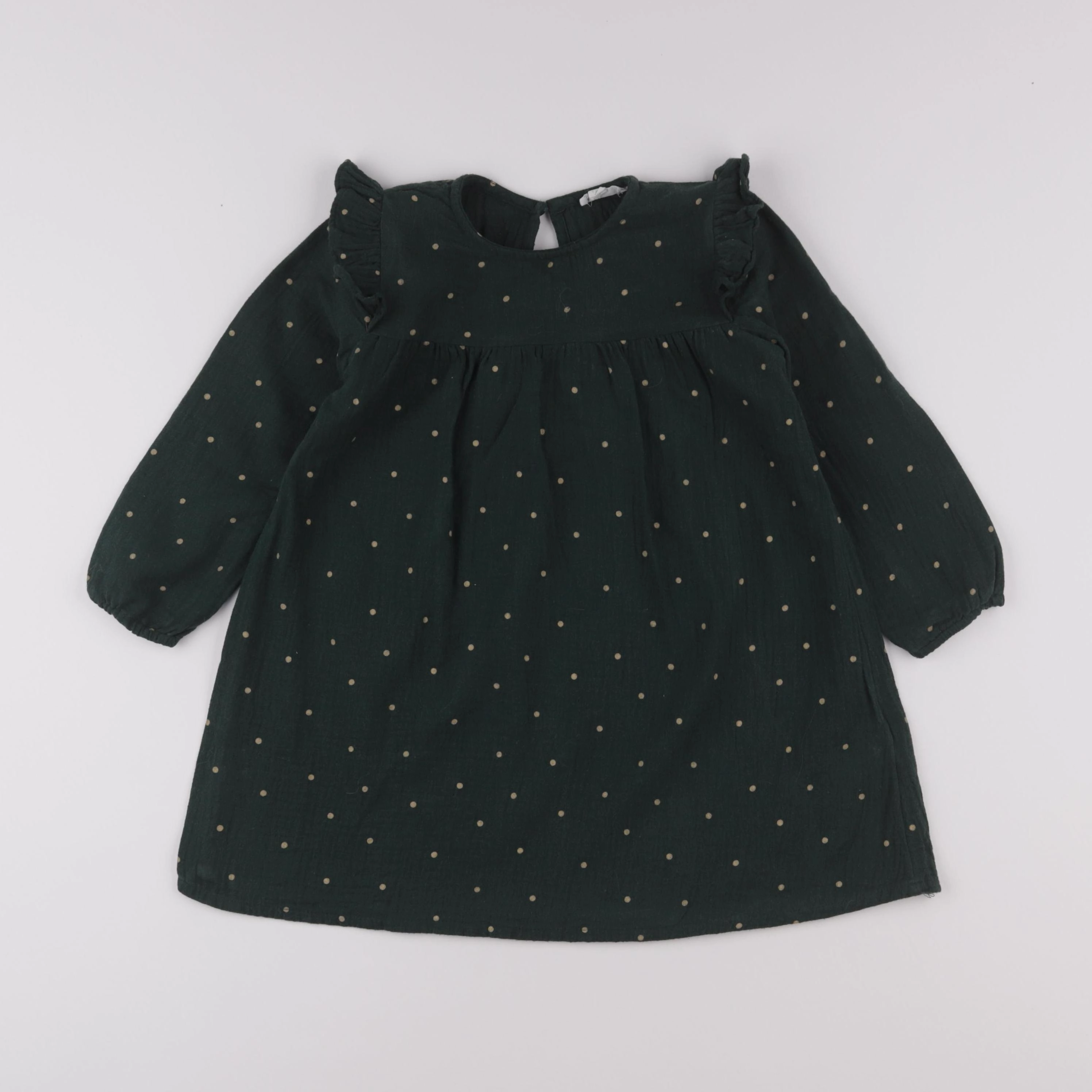 Vertbaudet - robe vert - 4 ans