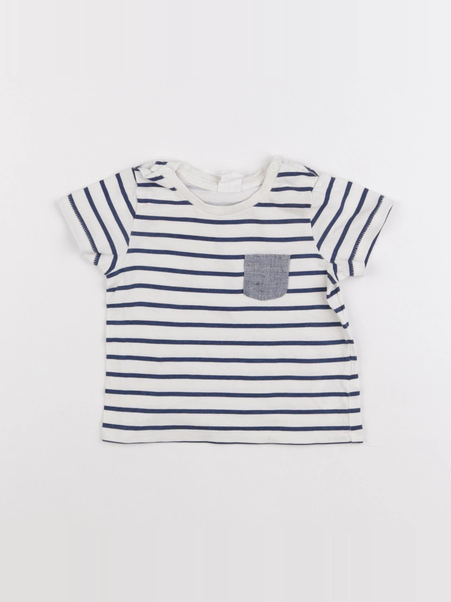 H&M - tee-shirt blanc - 4/6 mois