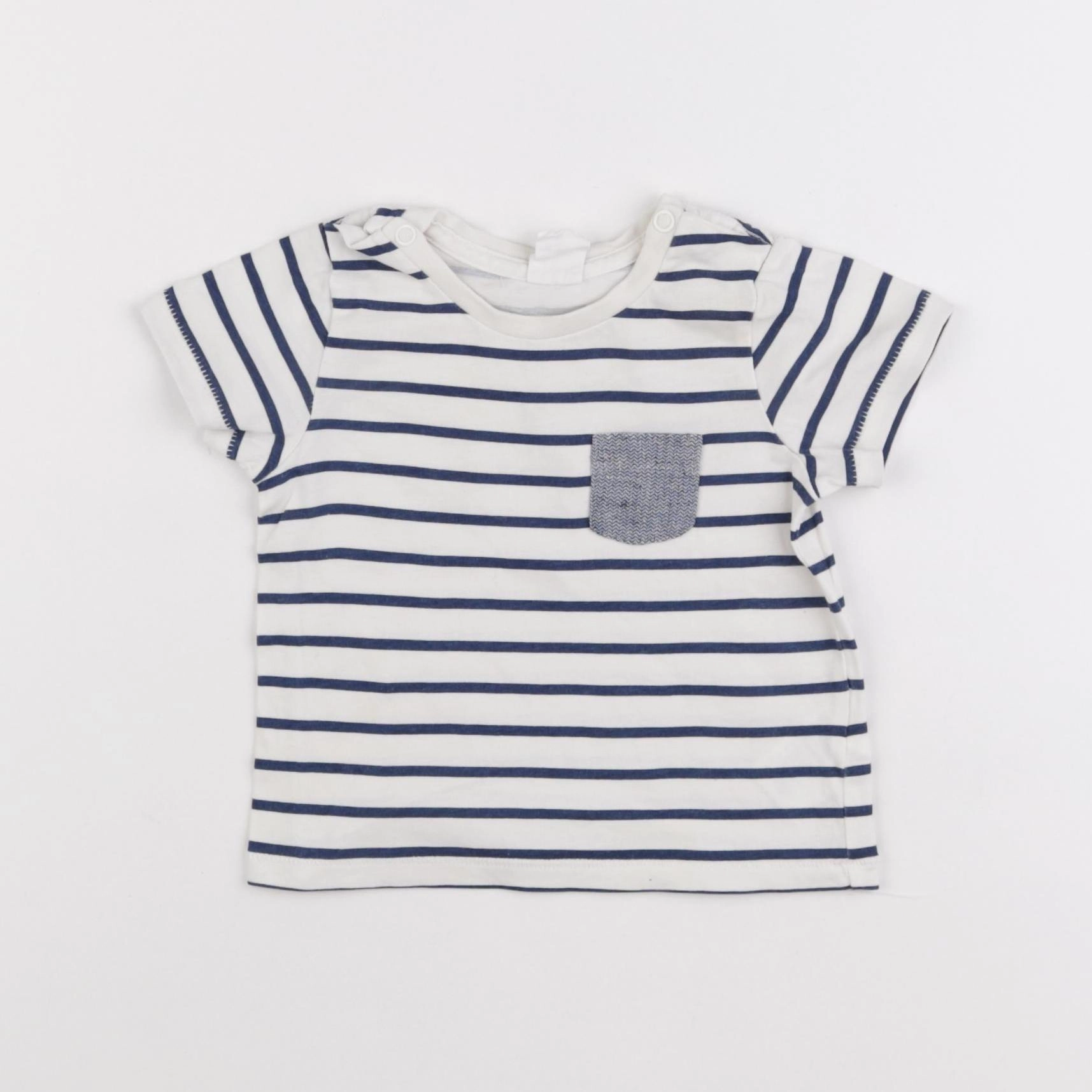 H&M - tee-shirt blanc - 4/6 mois
