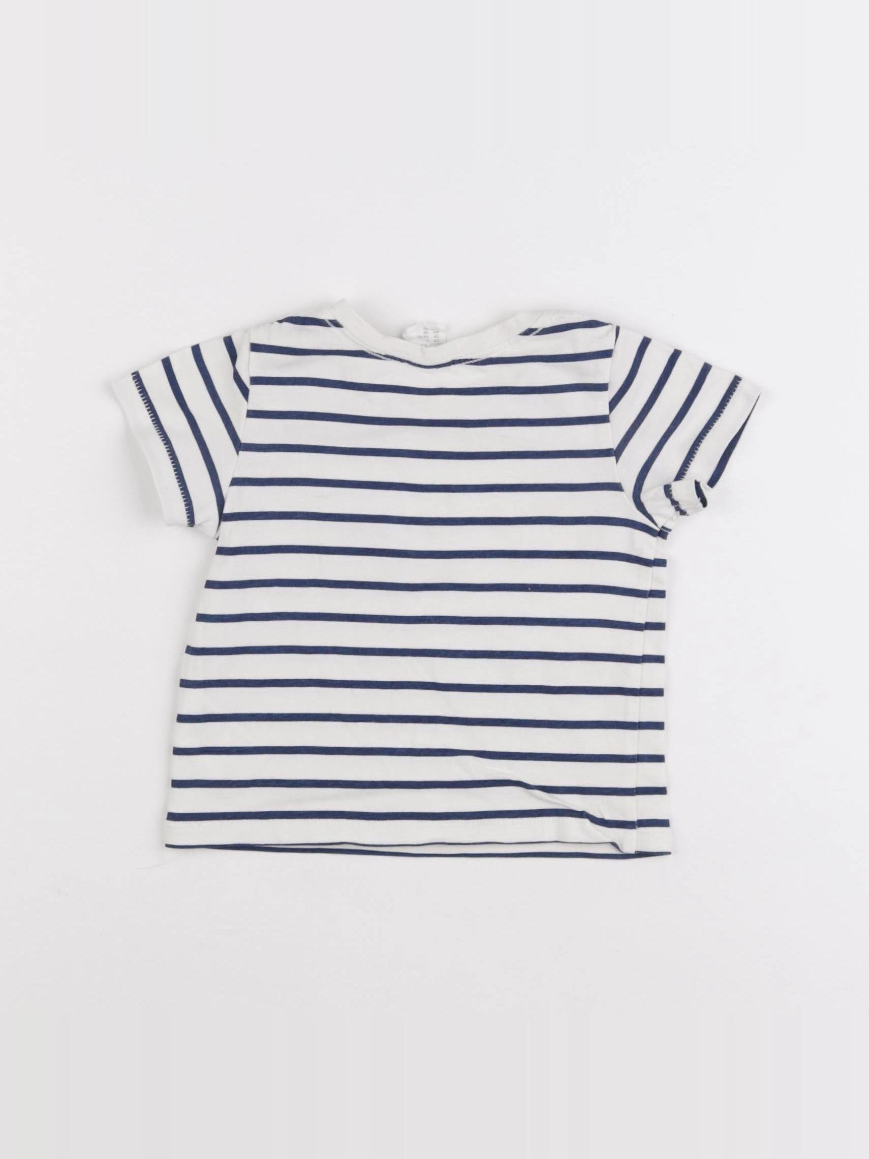 H&M - tee-shirt blanc - 4/6 mois