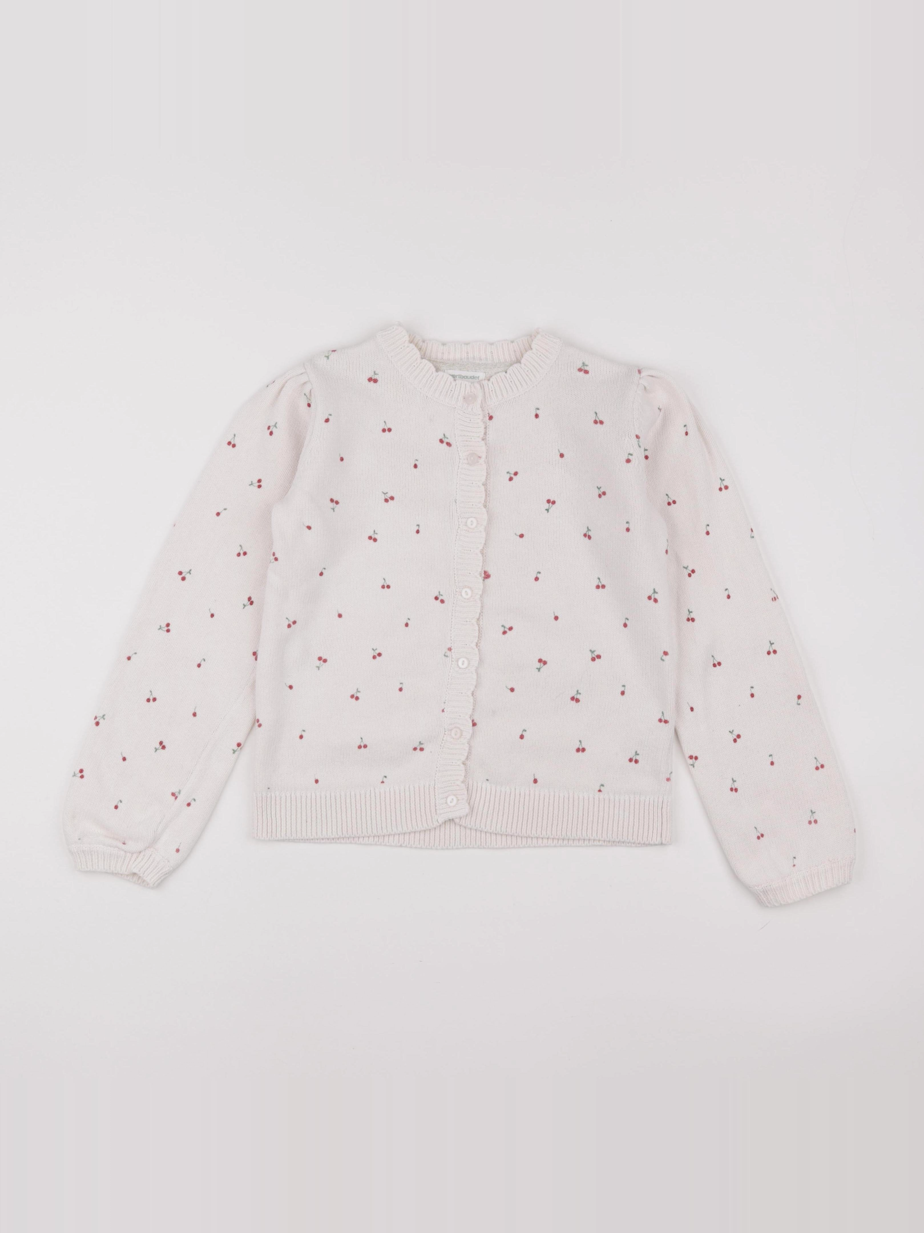 Vertbaudet - gilet blanc - 10 ans