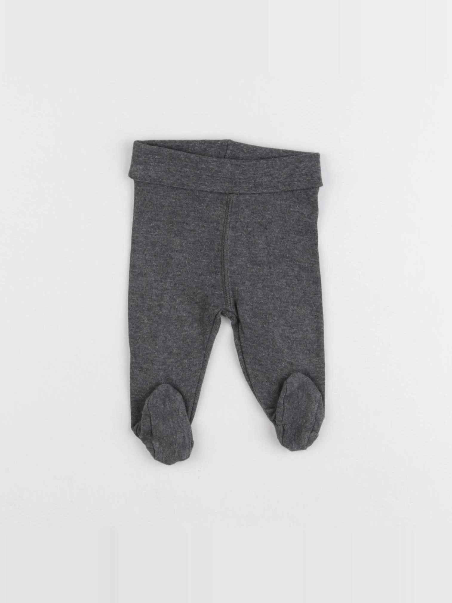 H&M - legging gris - 0/1 mois