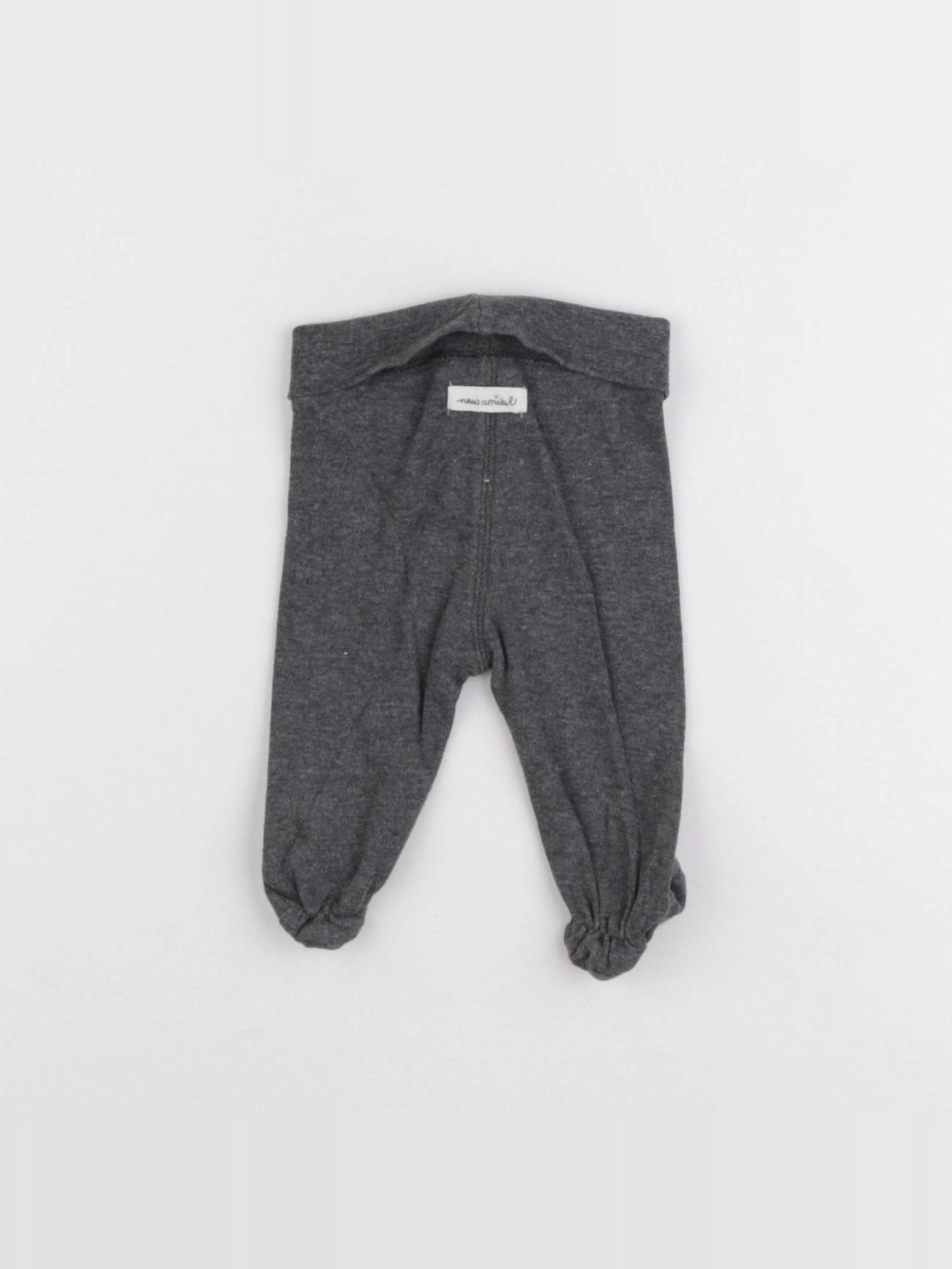 H&M - legging gris - 0/1 mois
