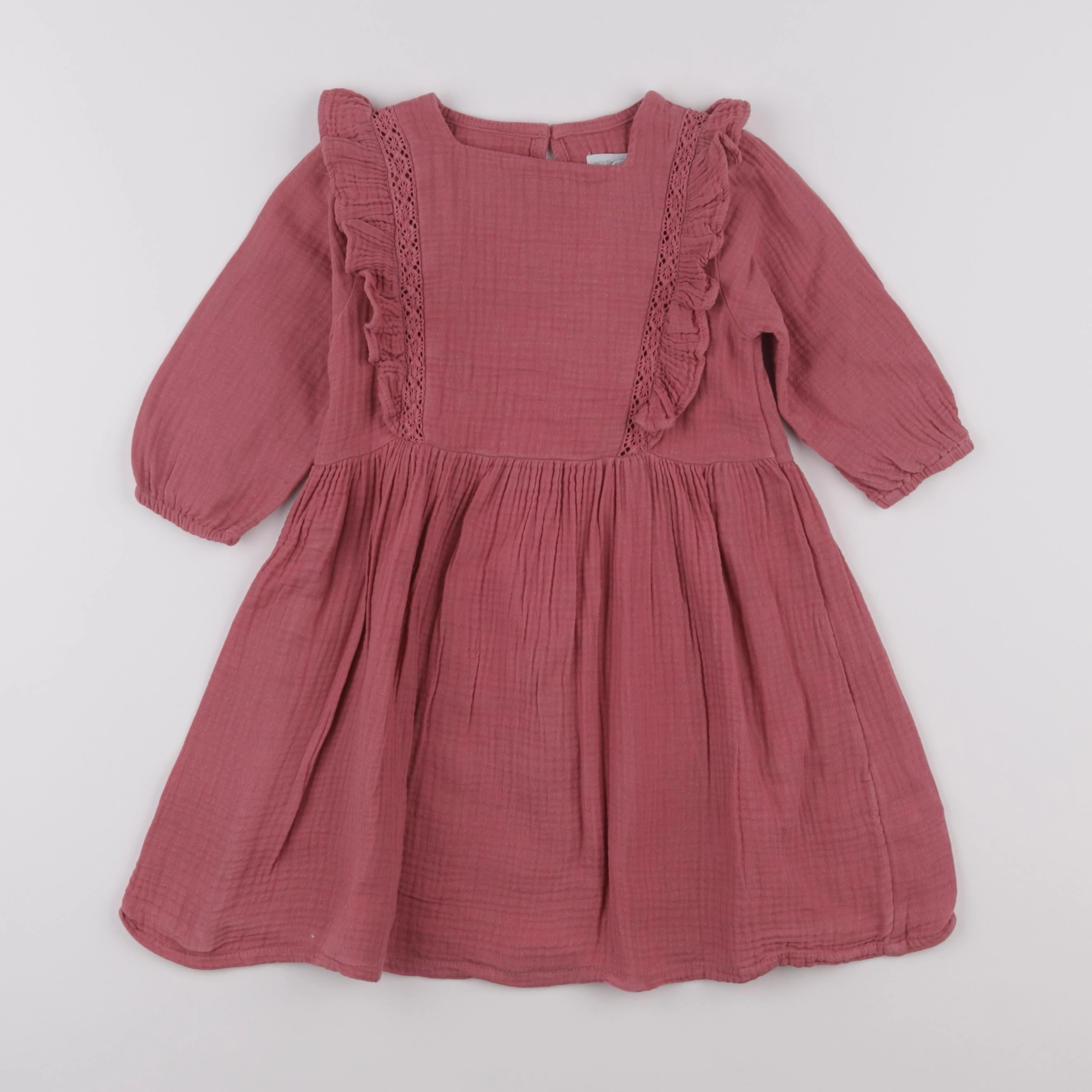 Vertbaudet - robe rose - 4 ans