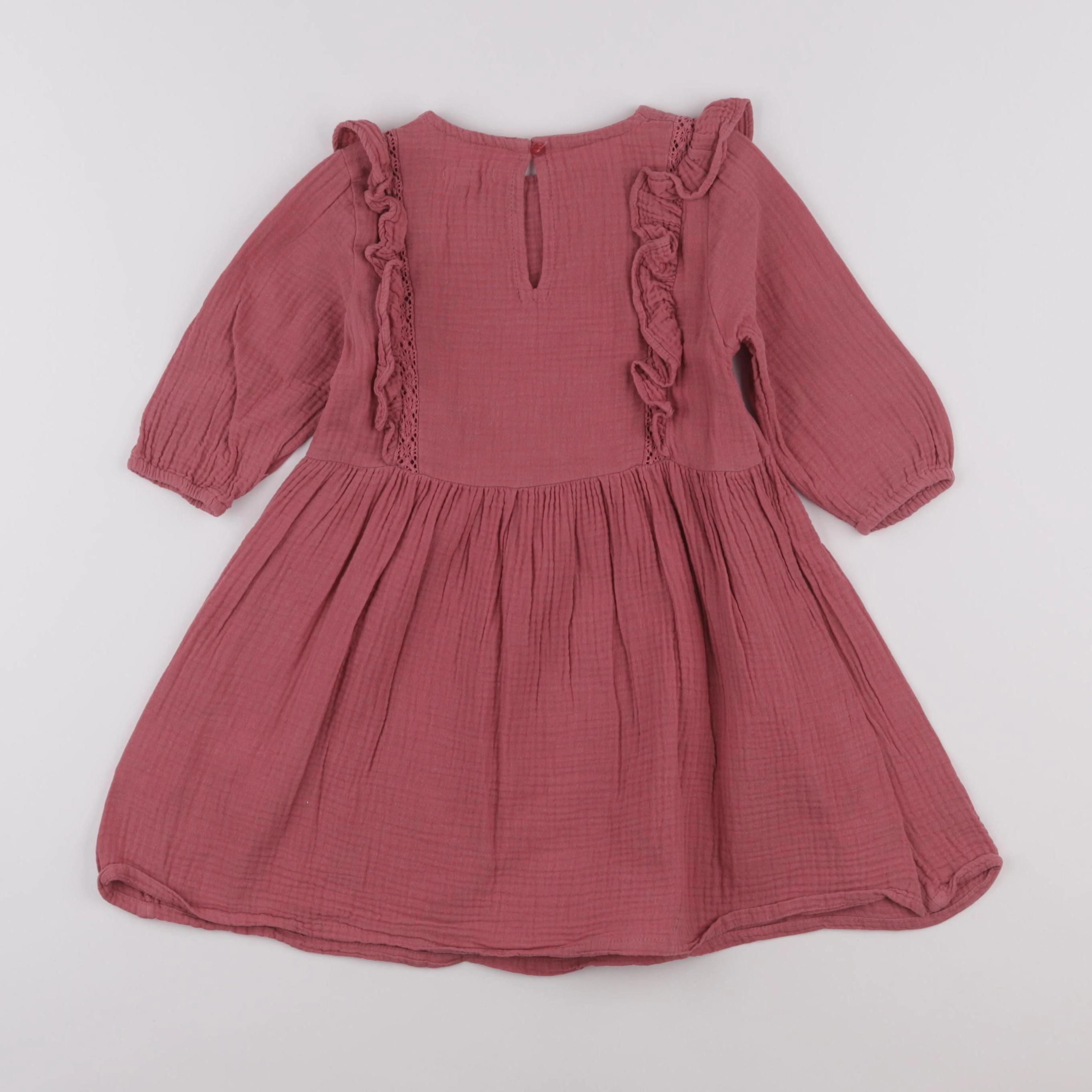 Vertbaudet - robe rose - 4 ans