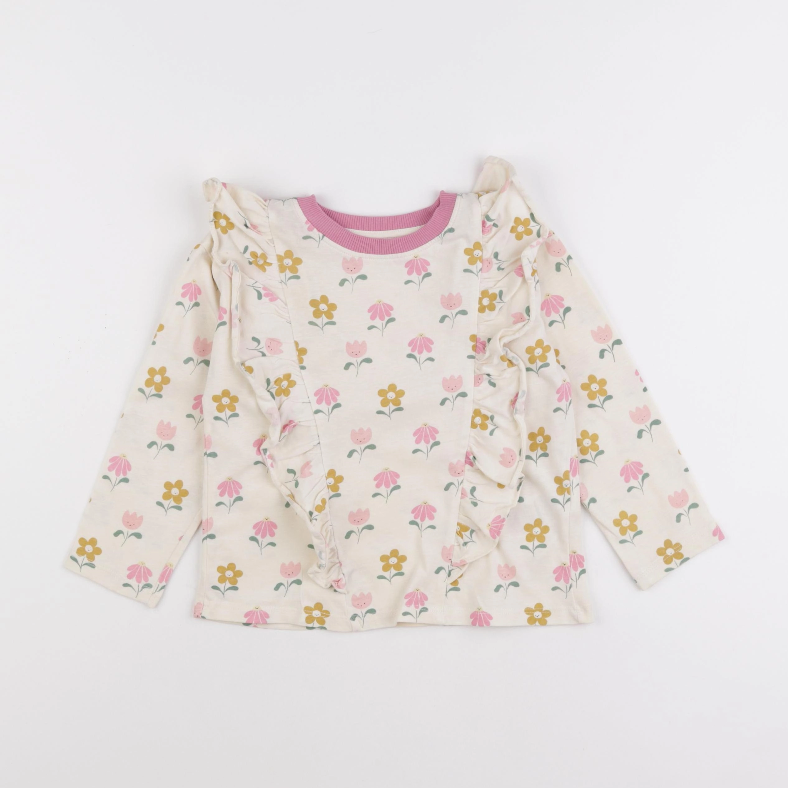 Vertbaudet - tee-shirt rose, multicolore - 5 ans