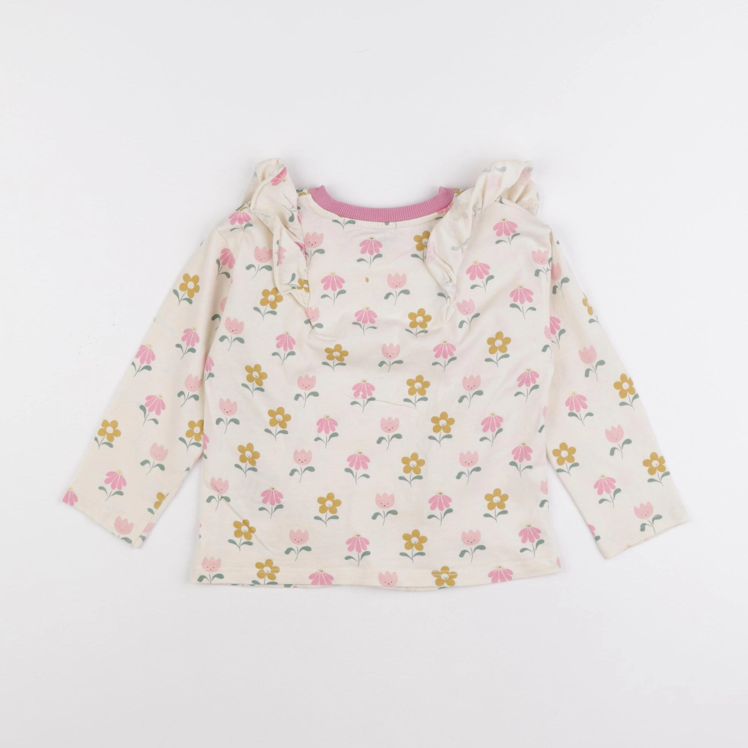 Vertbaudet - tee-shirt rose, multicolore - 5 ans