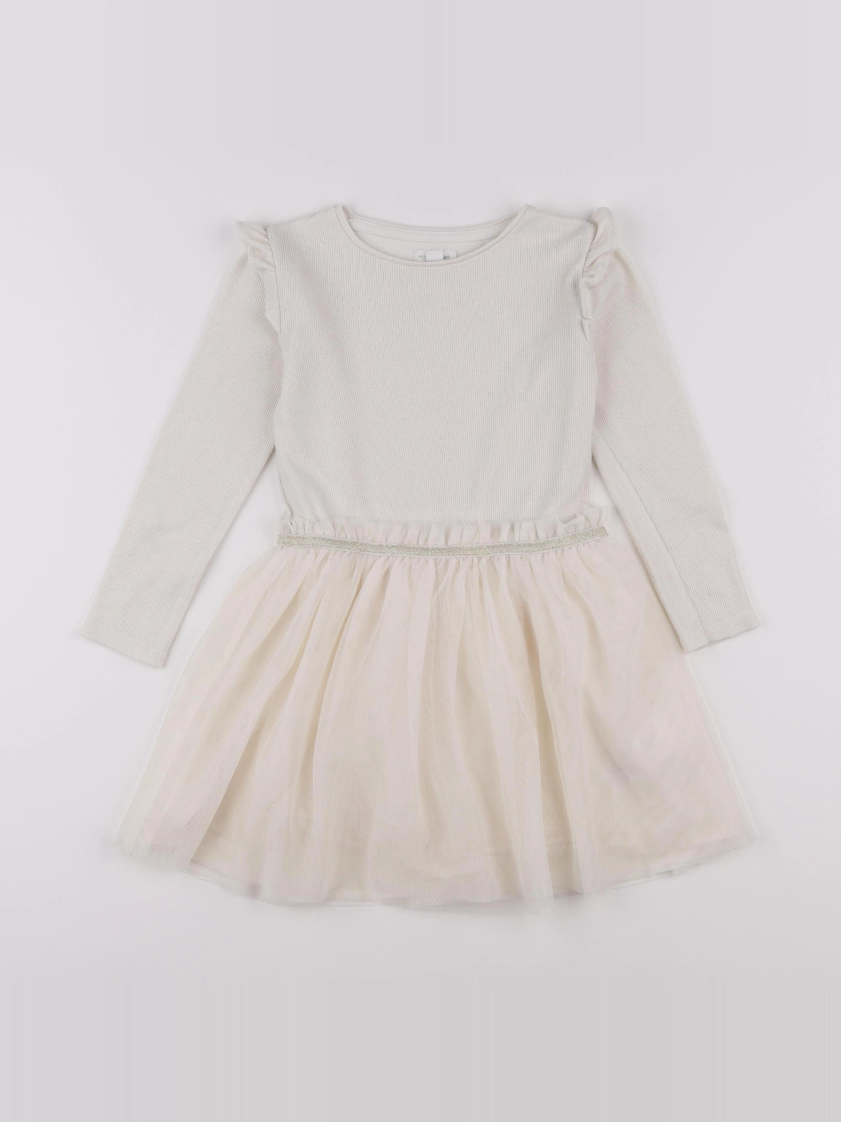 Vertbaudet - robe beige - 5 ans