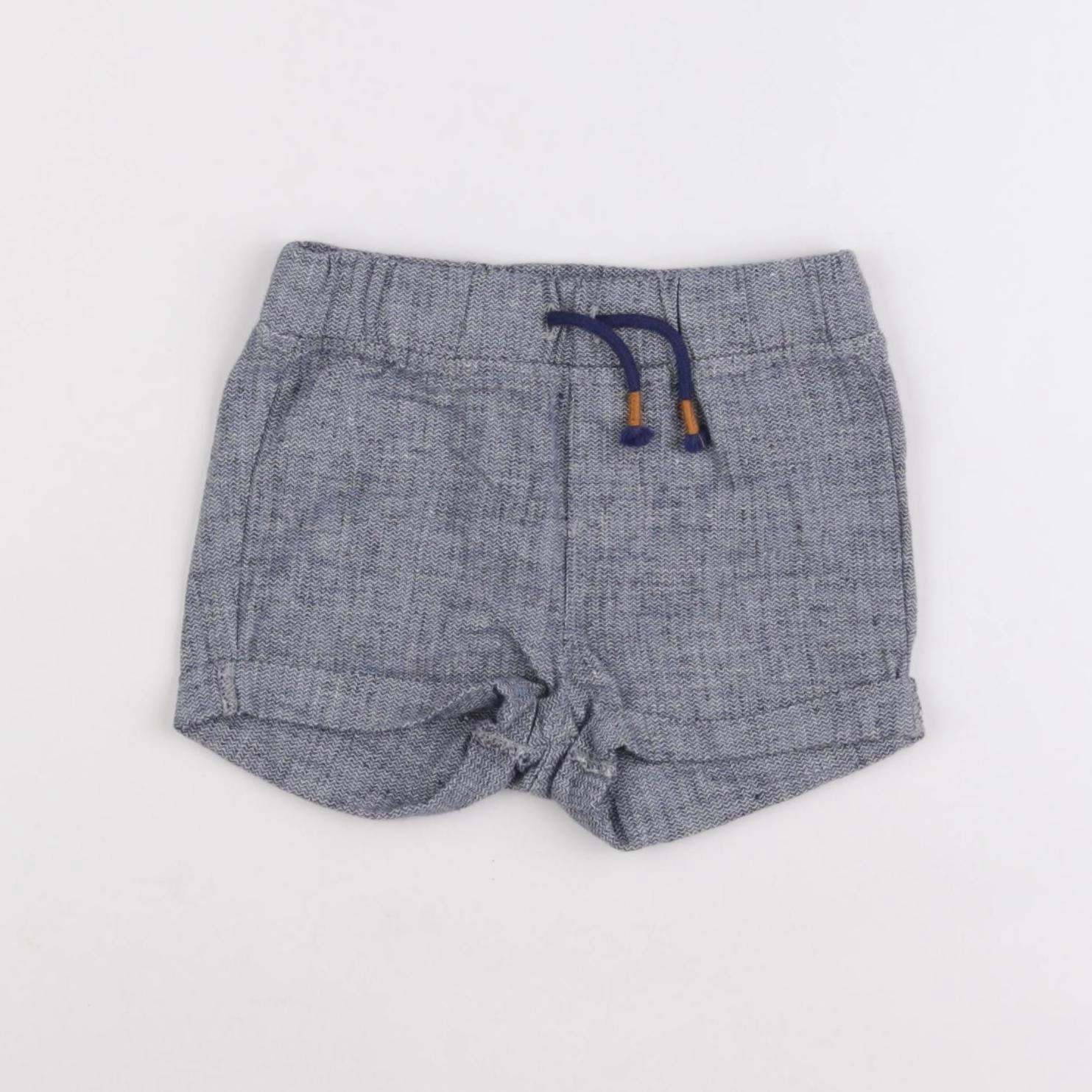 H&M - short bleu - 4/6 mois