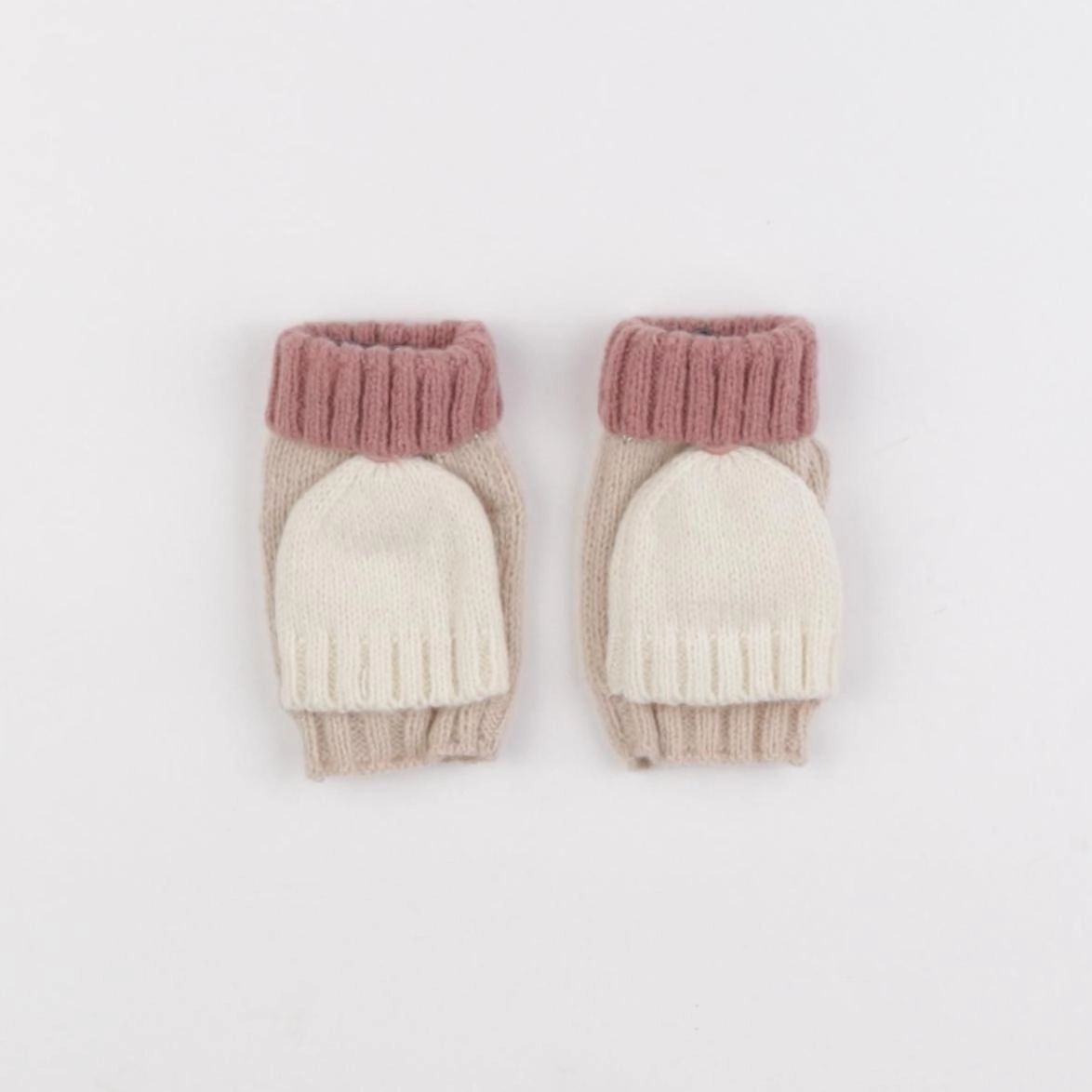 Vertbaudet - gants rose - 4/6 ans