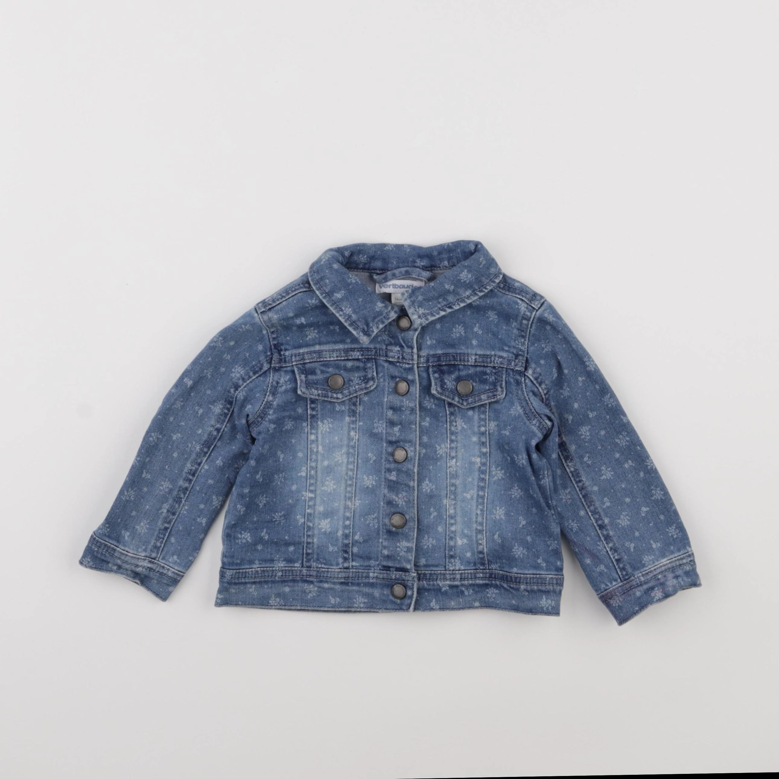 Vertbaudet - veste bleu - 12 mois