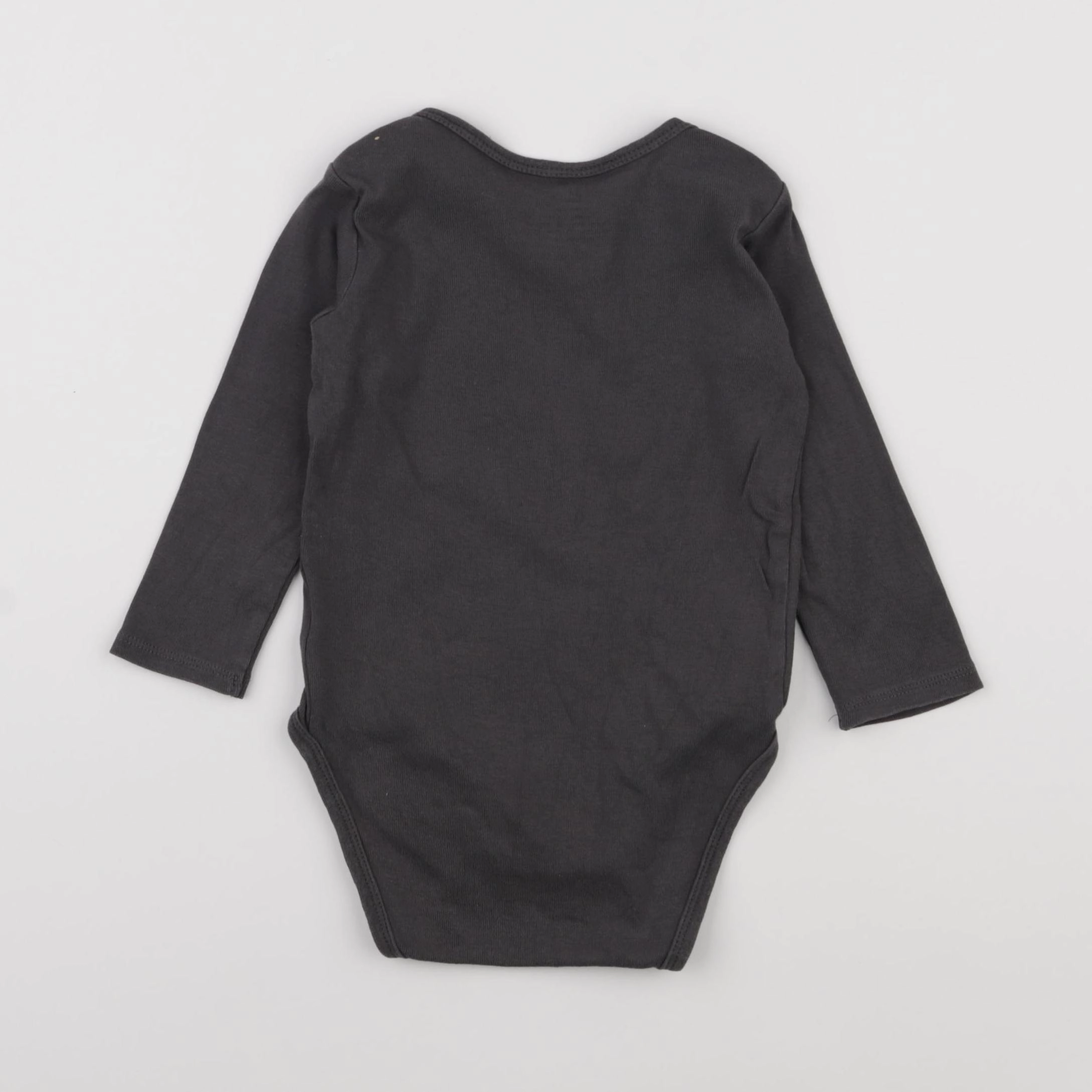 H&M - body gris - 9/12 mois
