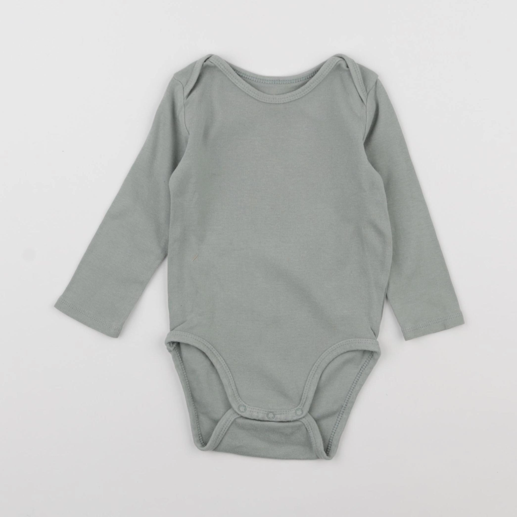 H&M - body vert - 9/12 mois