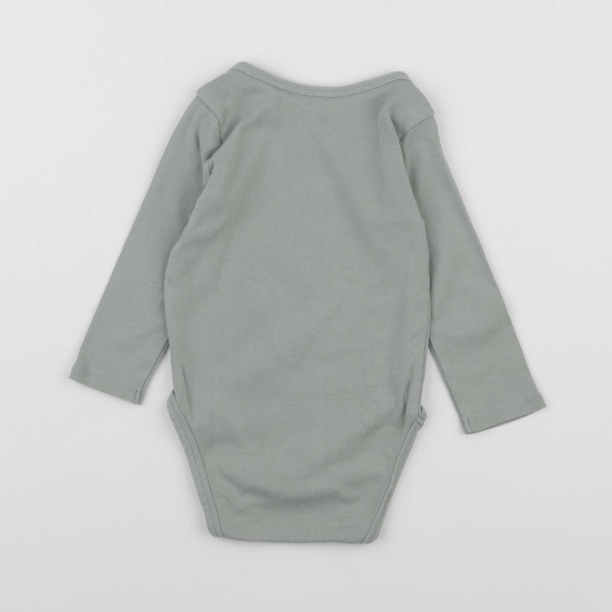 H&M - body vert - 9/12 mois