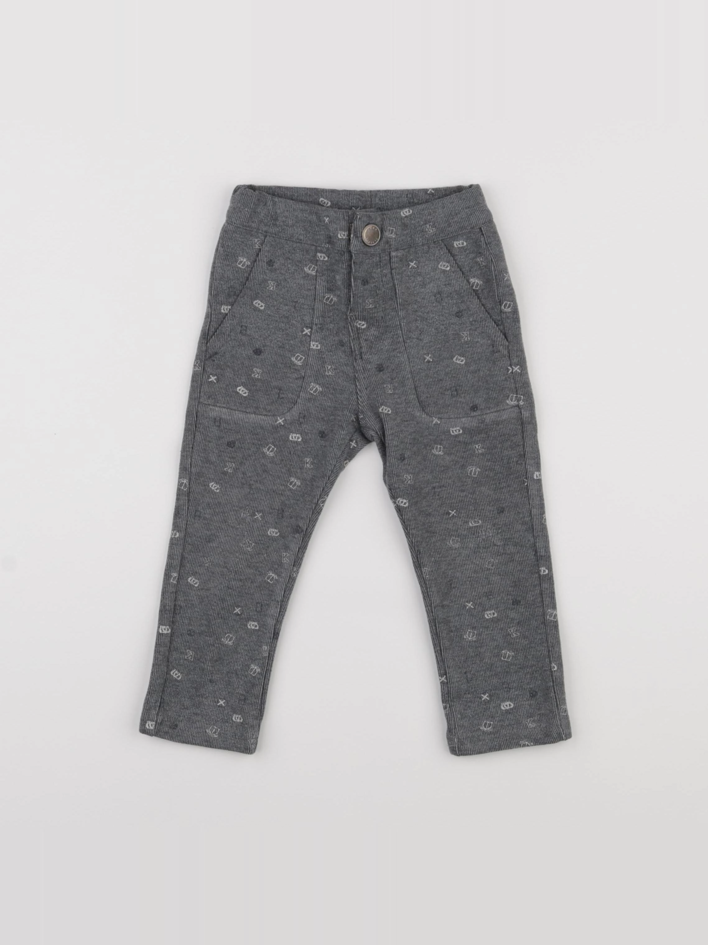 IKKS - pantalon gris - 18 mois
