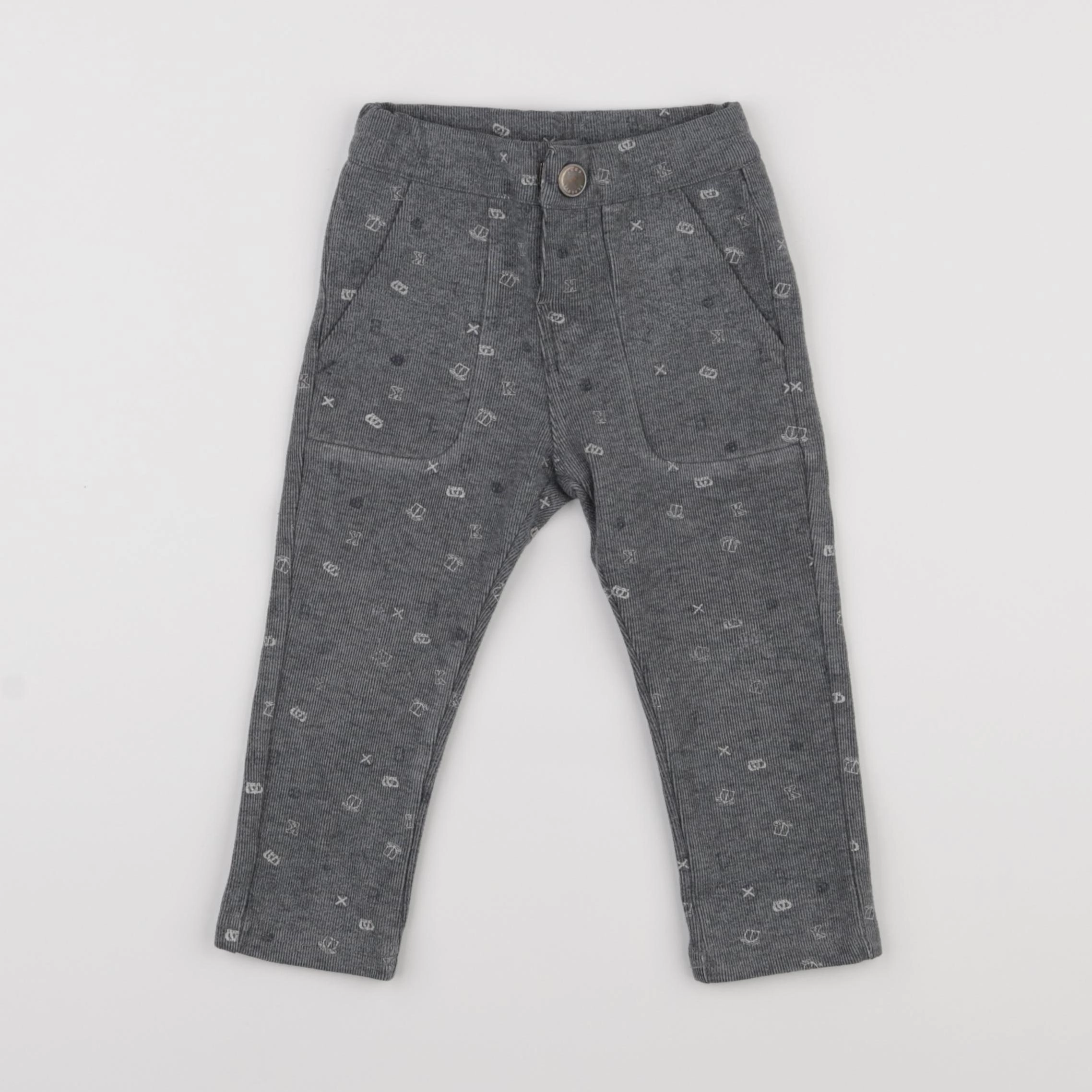 IKKS - pantalon gris - 18 mois