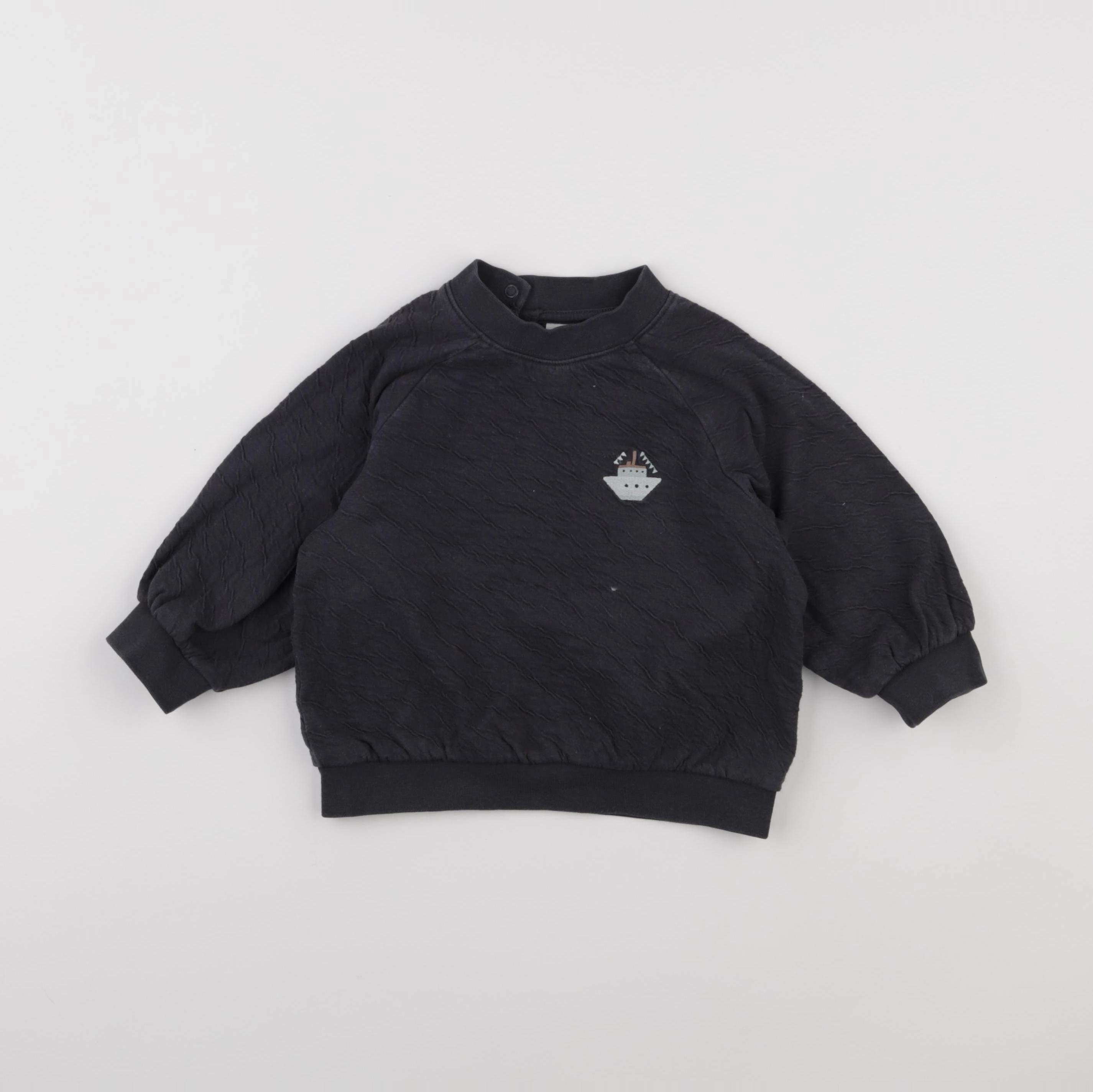 H&M - sweat gris - 12/18 mois